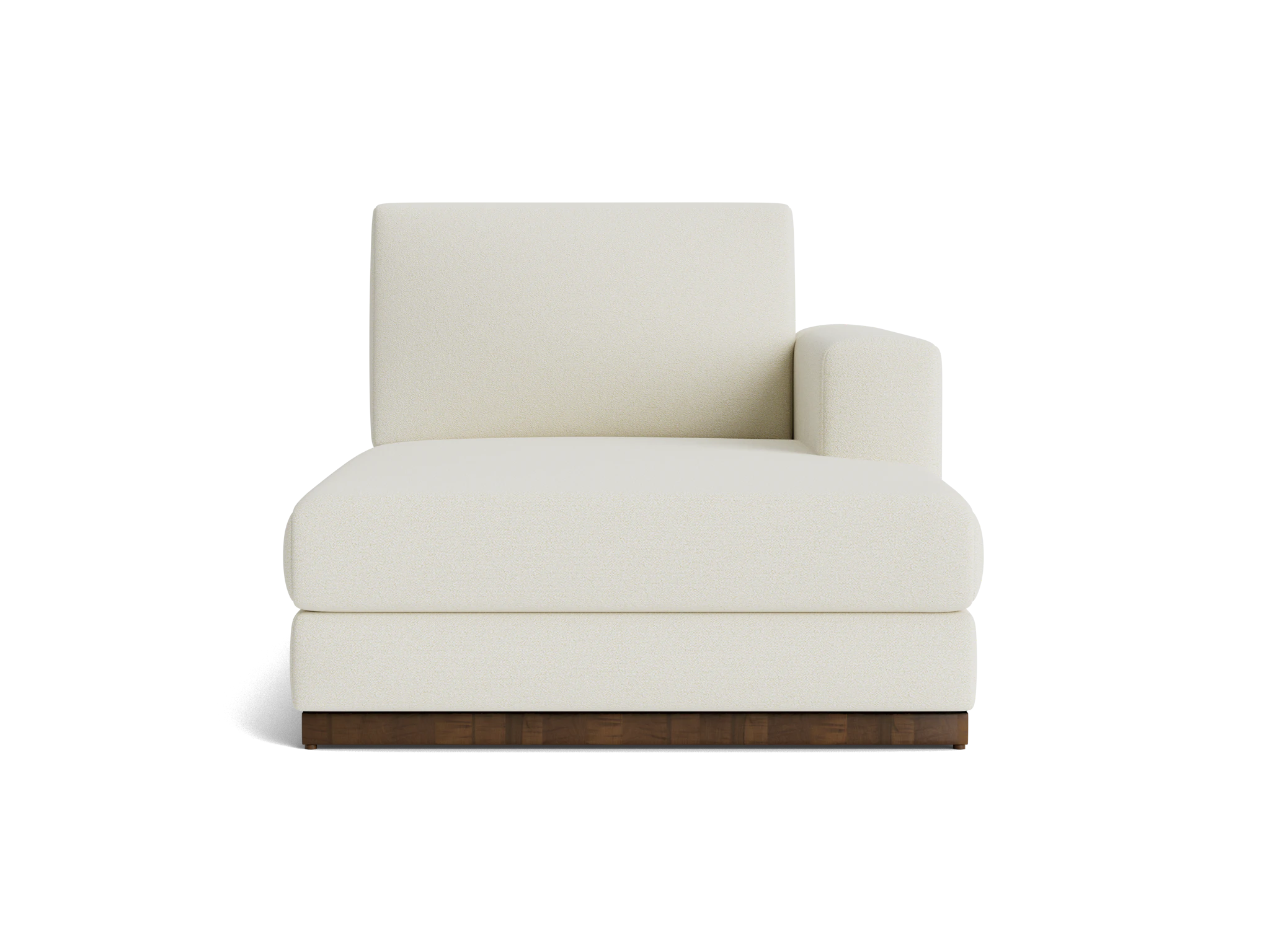 holt single arm chaise tussah snow