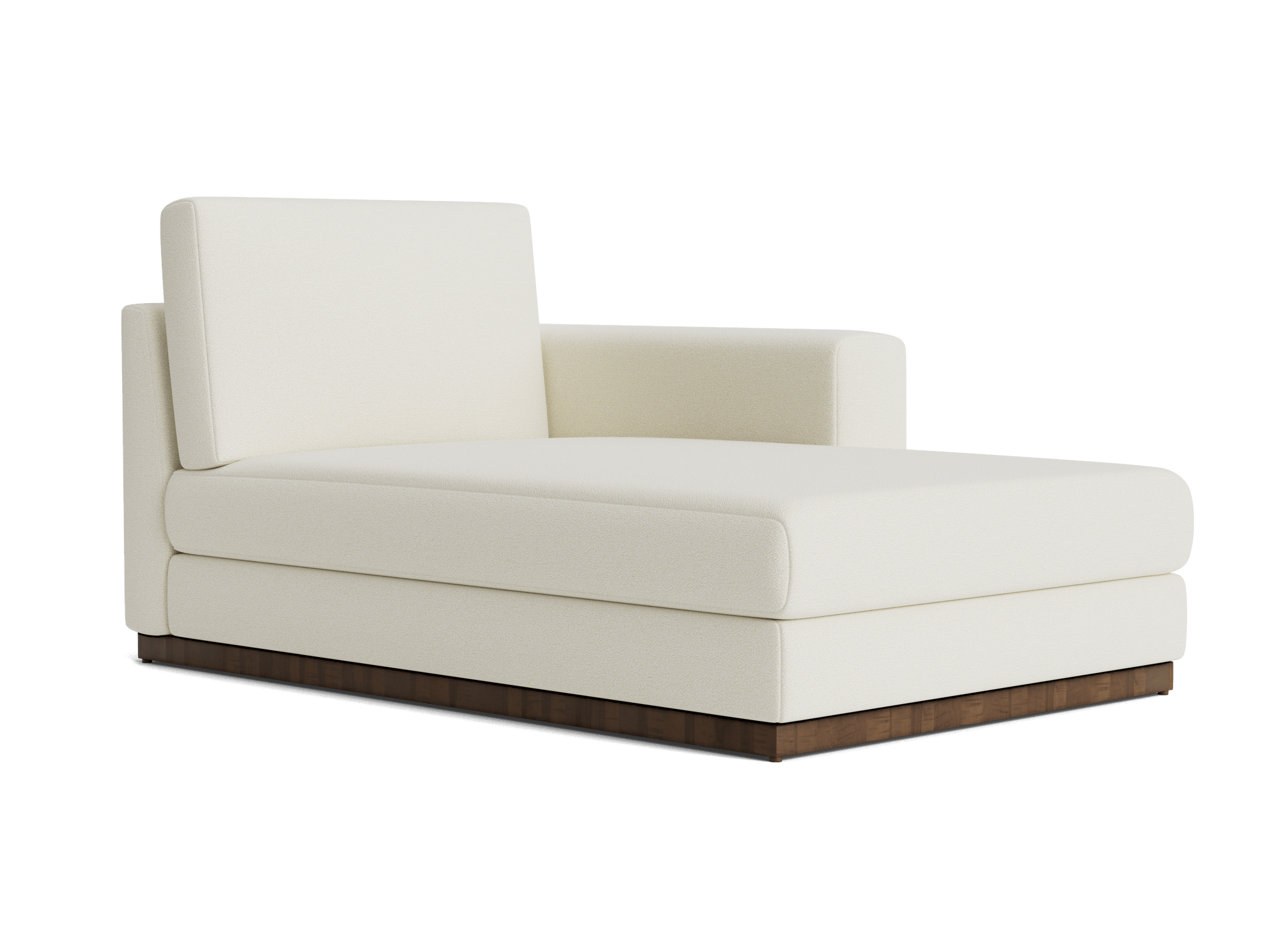 holt single arm chaise tussah snow