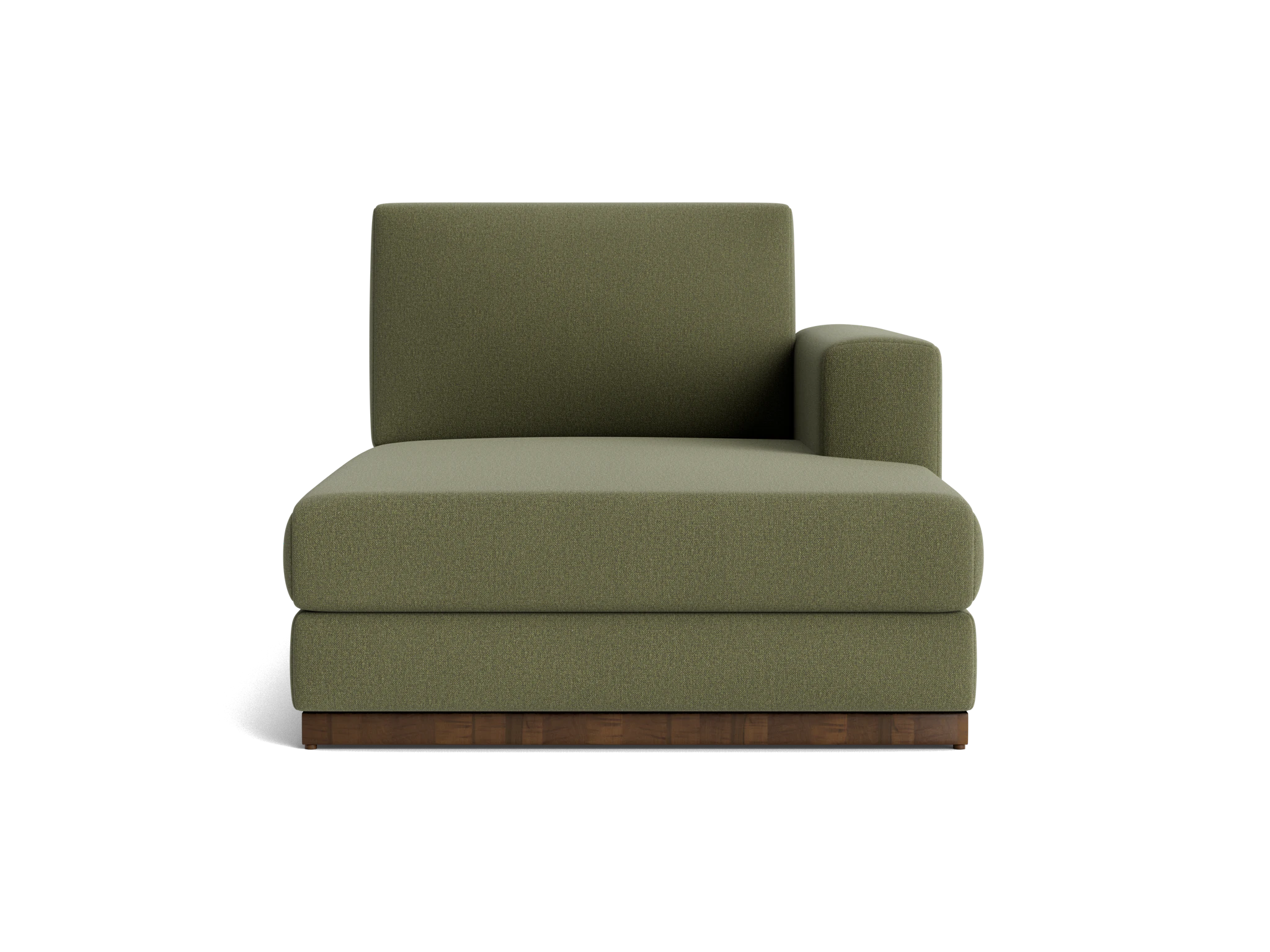 holt single arm chaise faithful olive