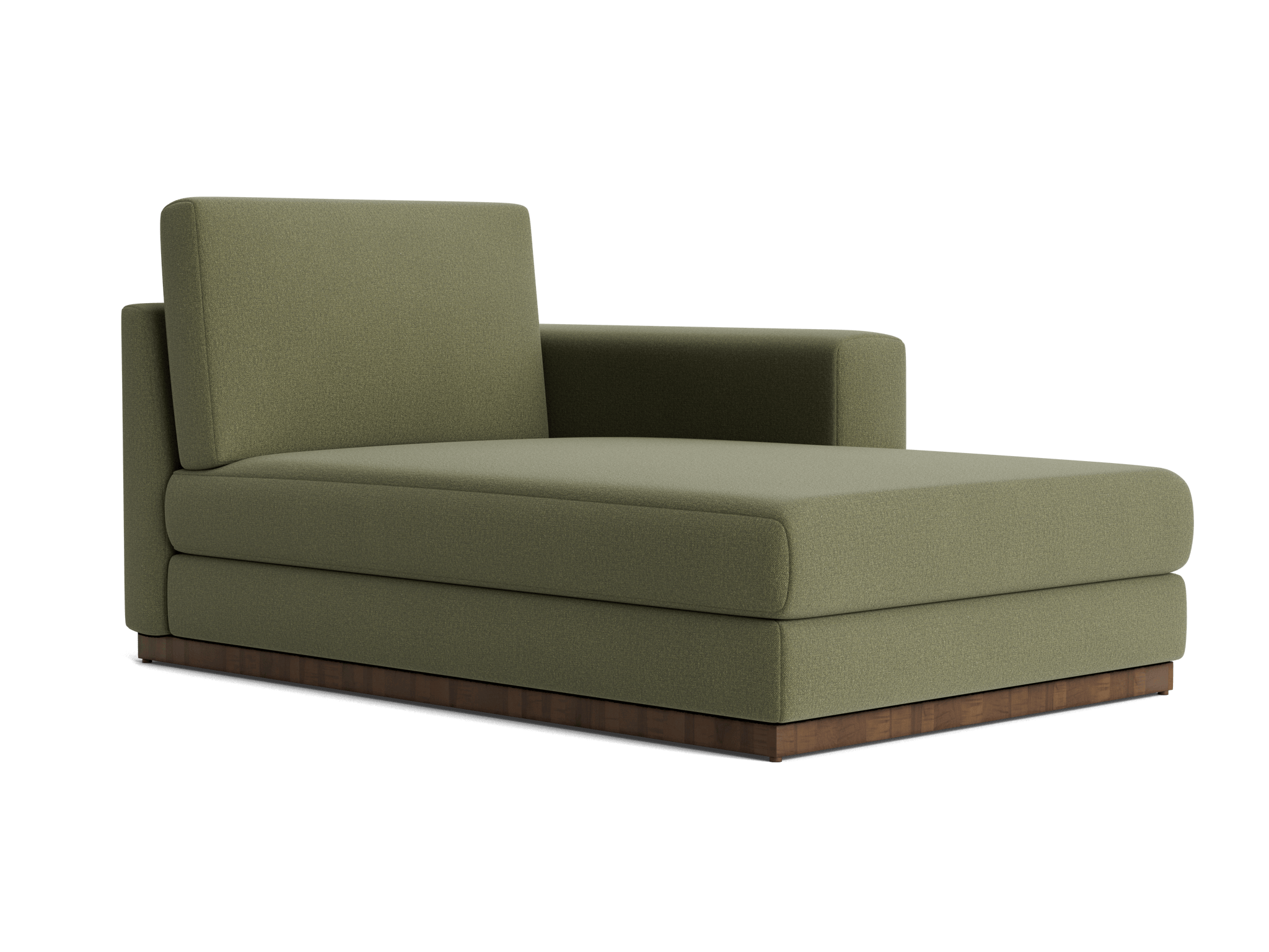 holt single arm chaise faithful olive