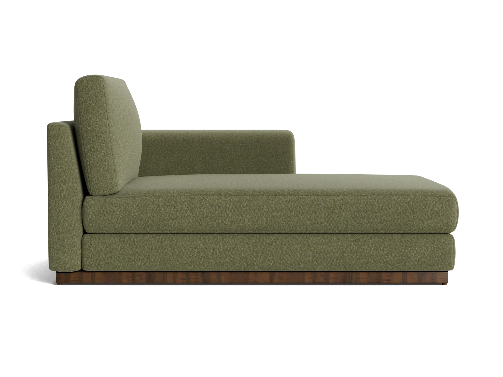 holt single arm chaise faithful olive