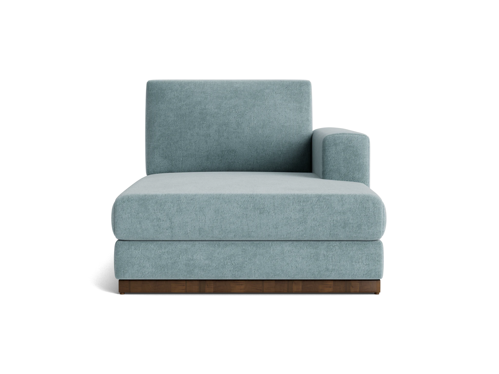 holt single arm chaise plush mist