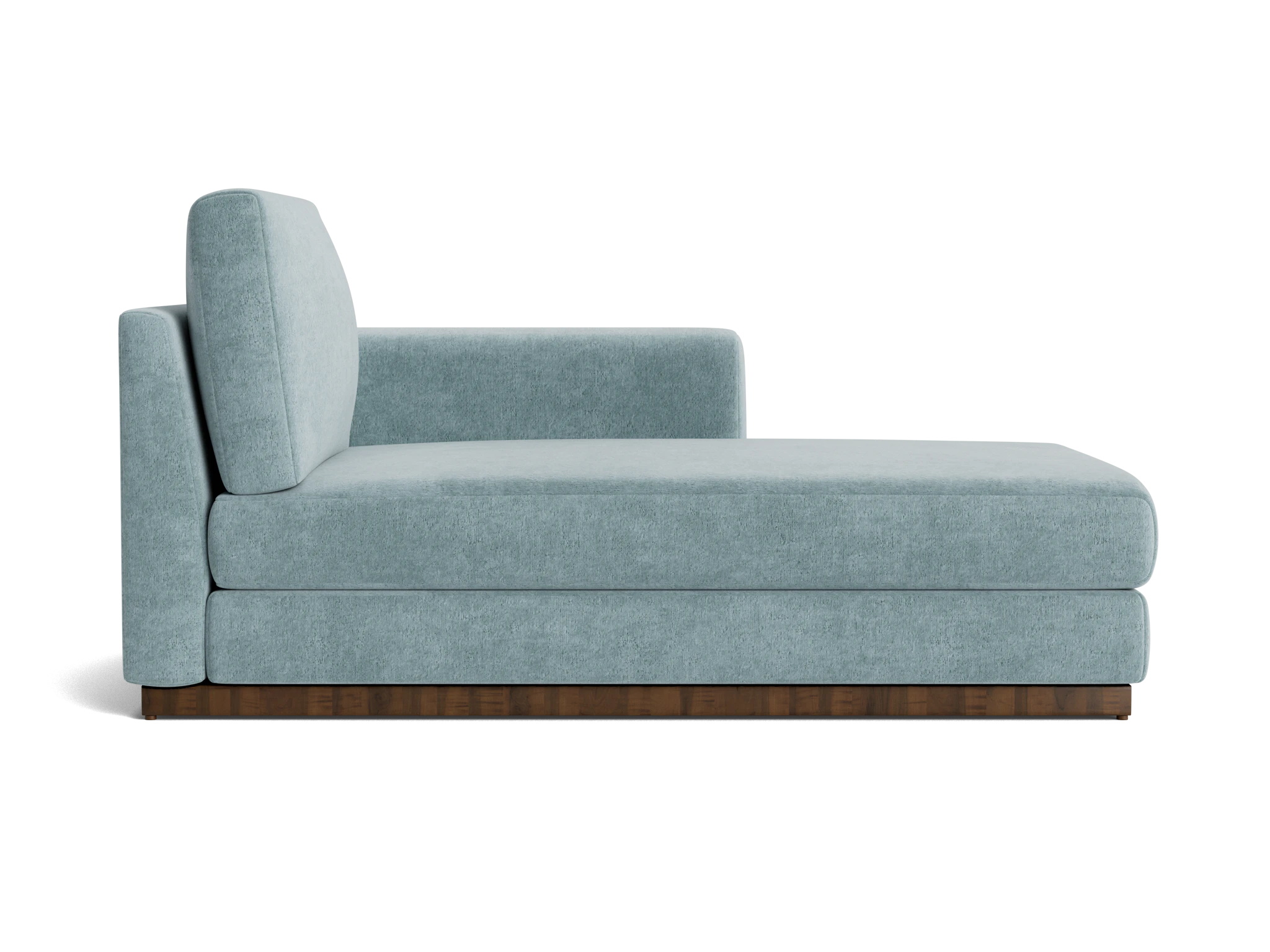 holt single arm chaise plush mist