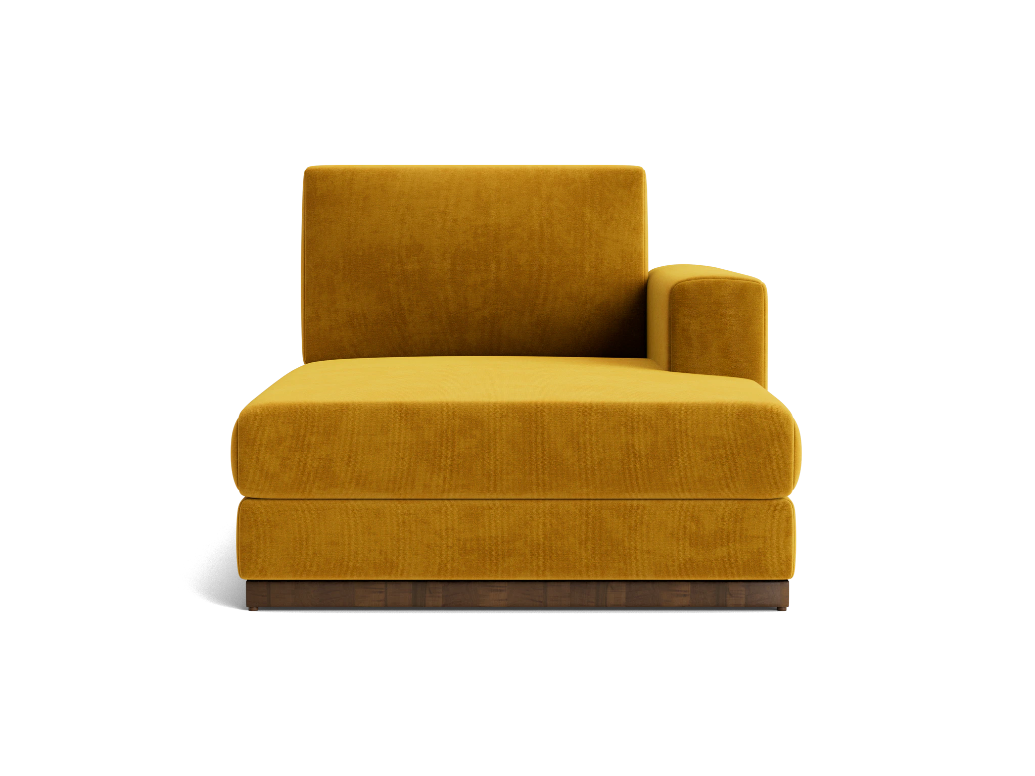 holt single arm chaise harper amber gold