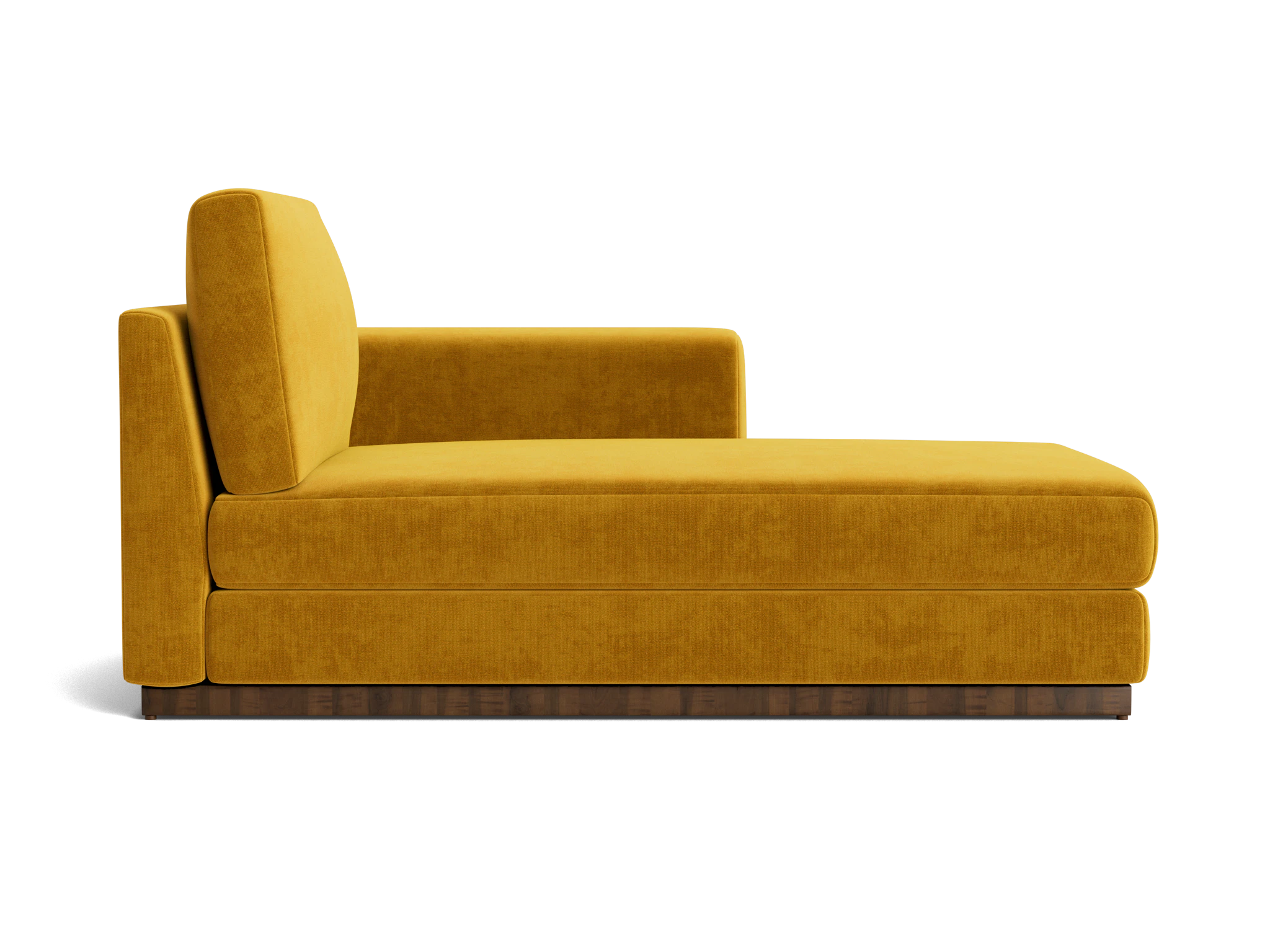 holt single arm chaise harper amber gold