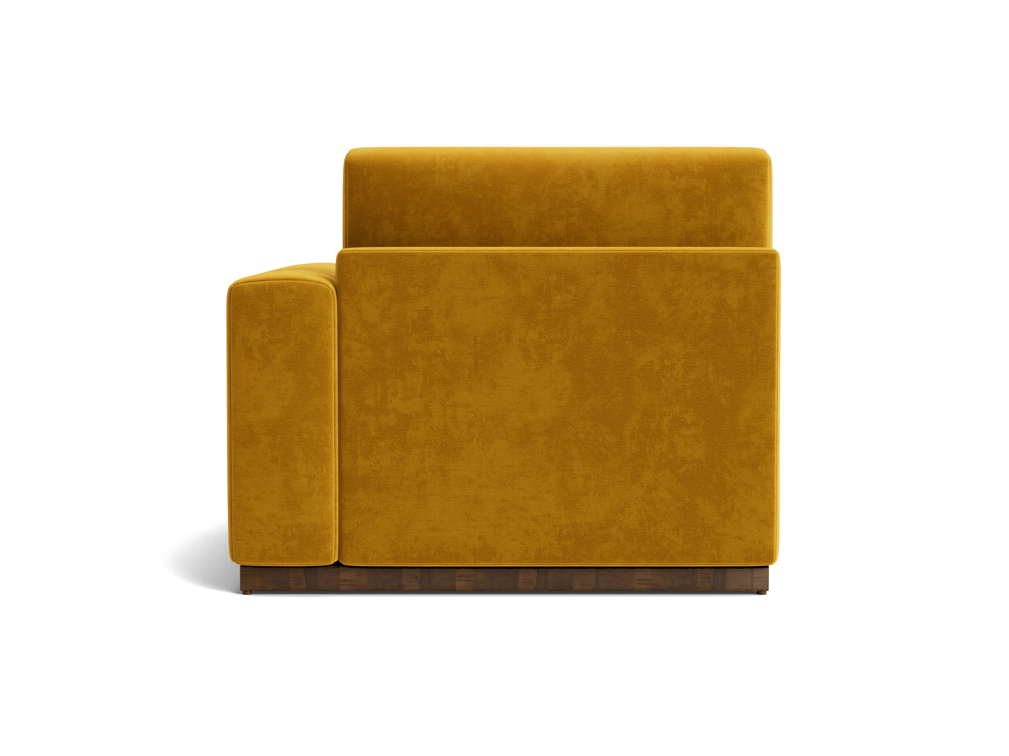 holt single arm chaise harper amber gold