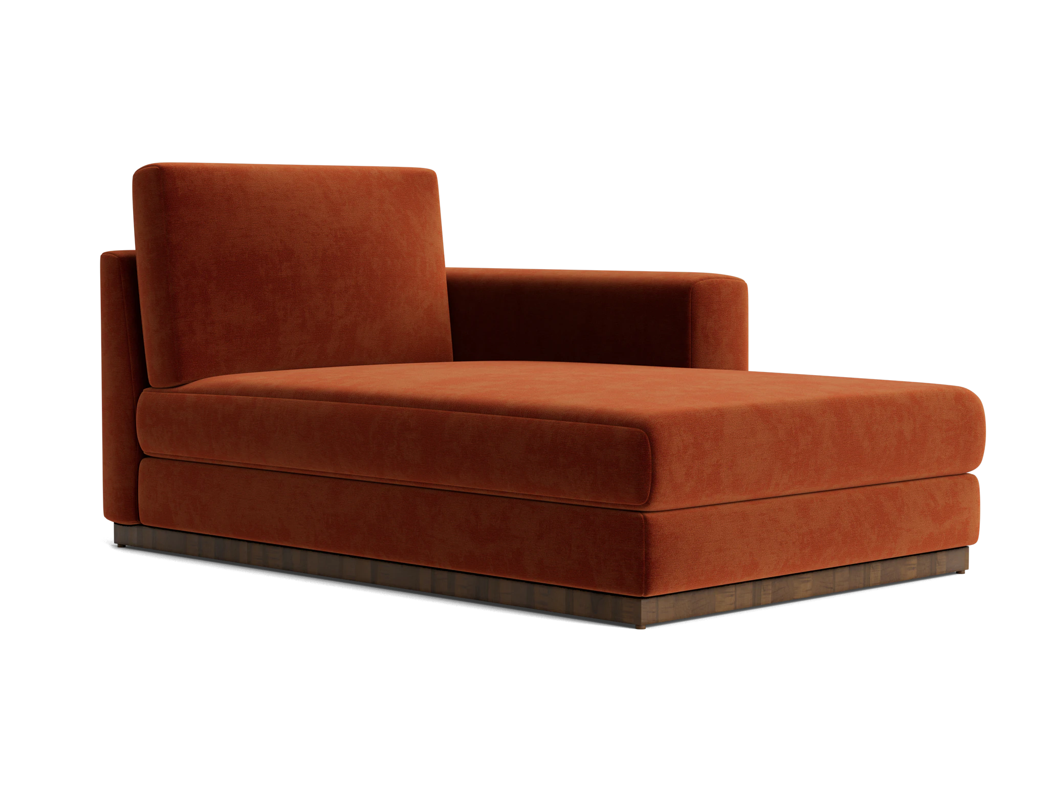 holt single arm chaise harper cinnamon