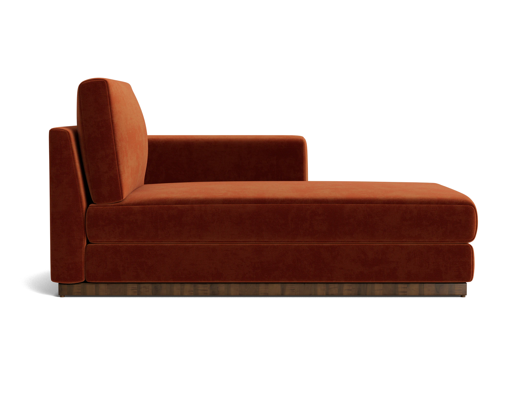 holt single arm chaise harper cinnamon