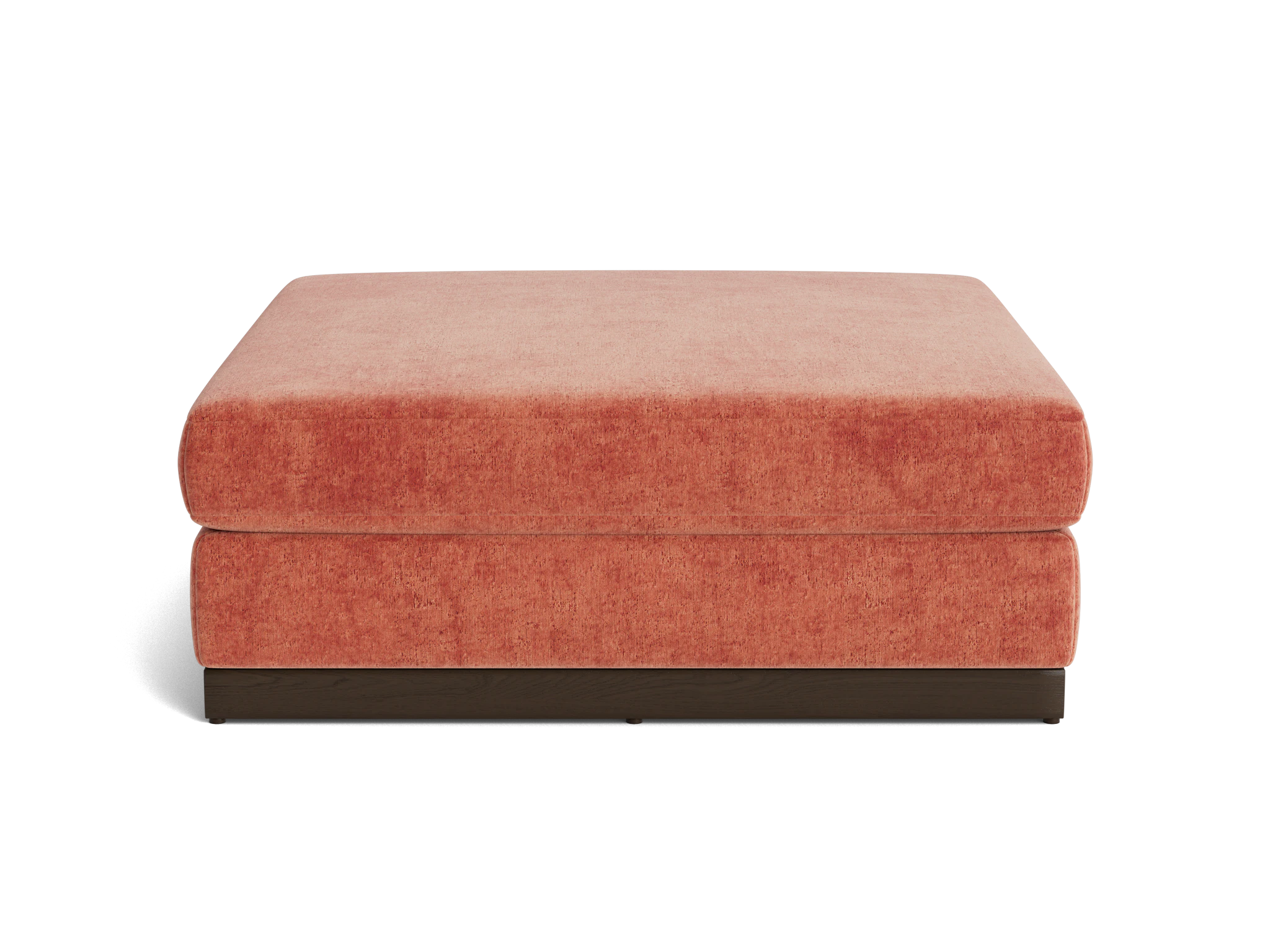 holt ottoman plush terra rose