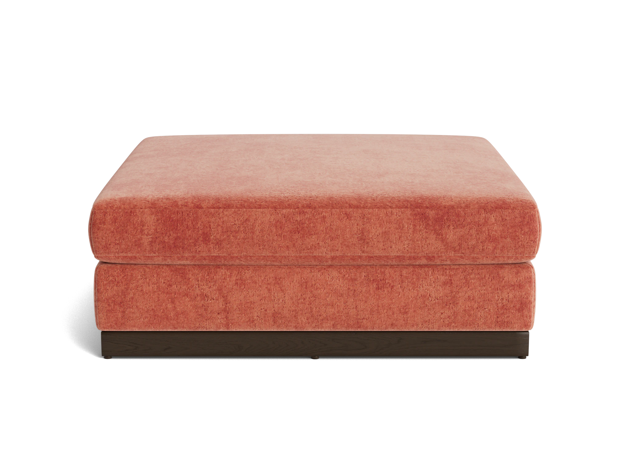 holt ottoman plush terra rose