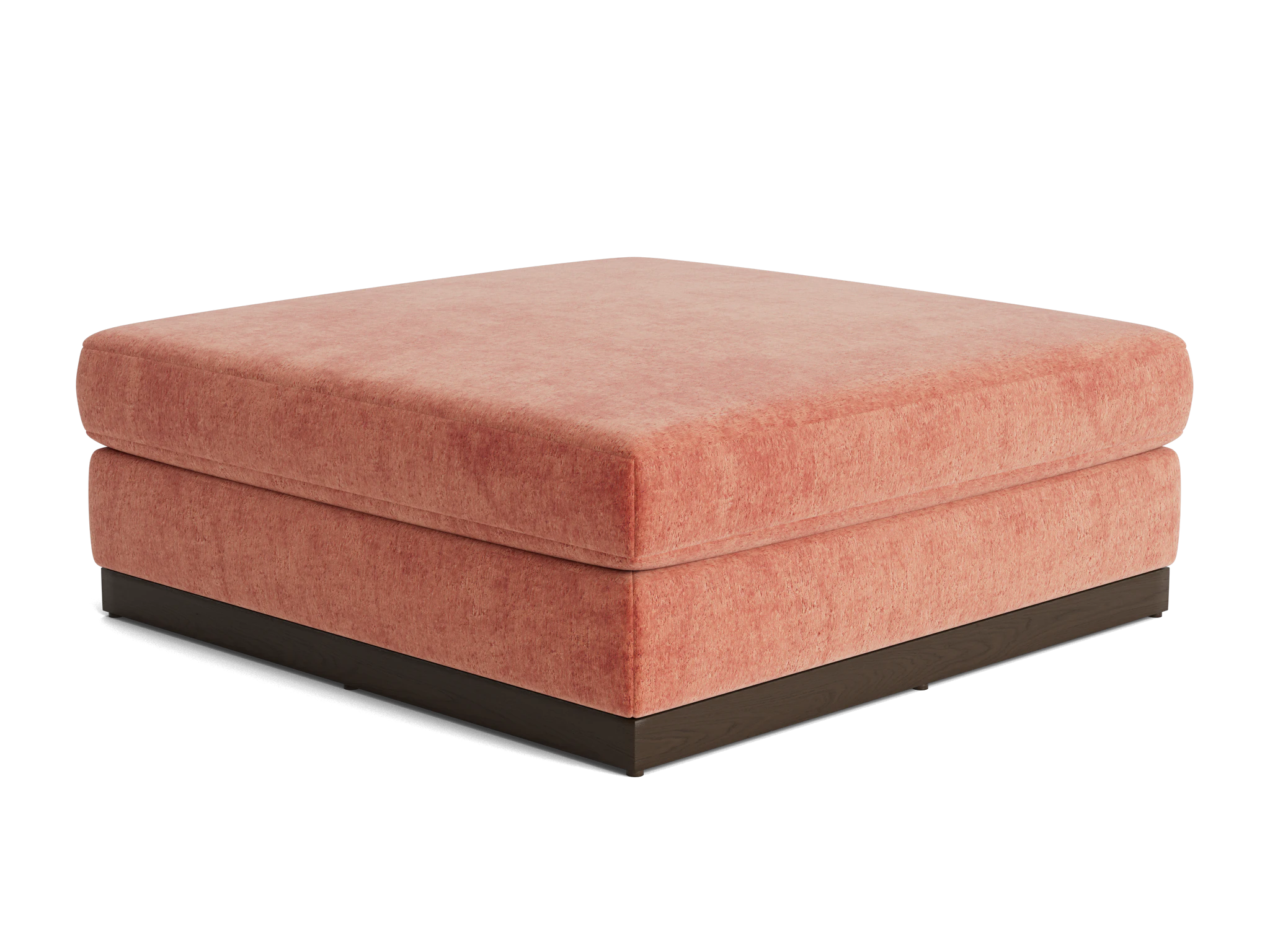 holt ottoman plush terra rose