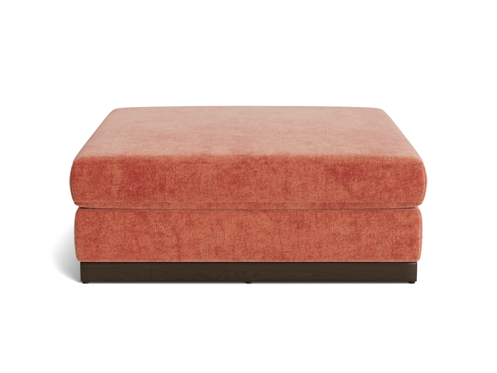 holt ottoman plush terra rose