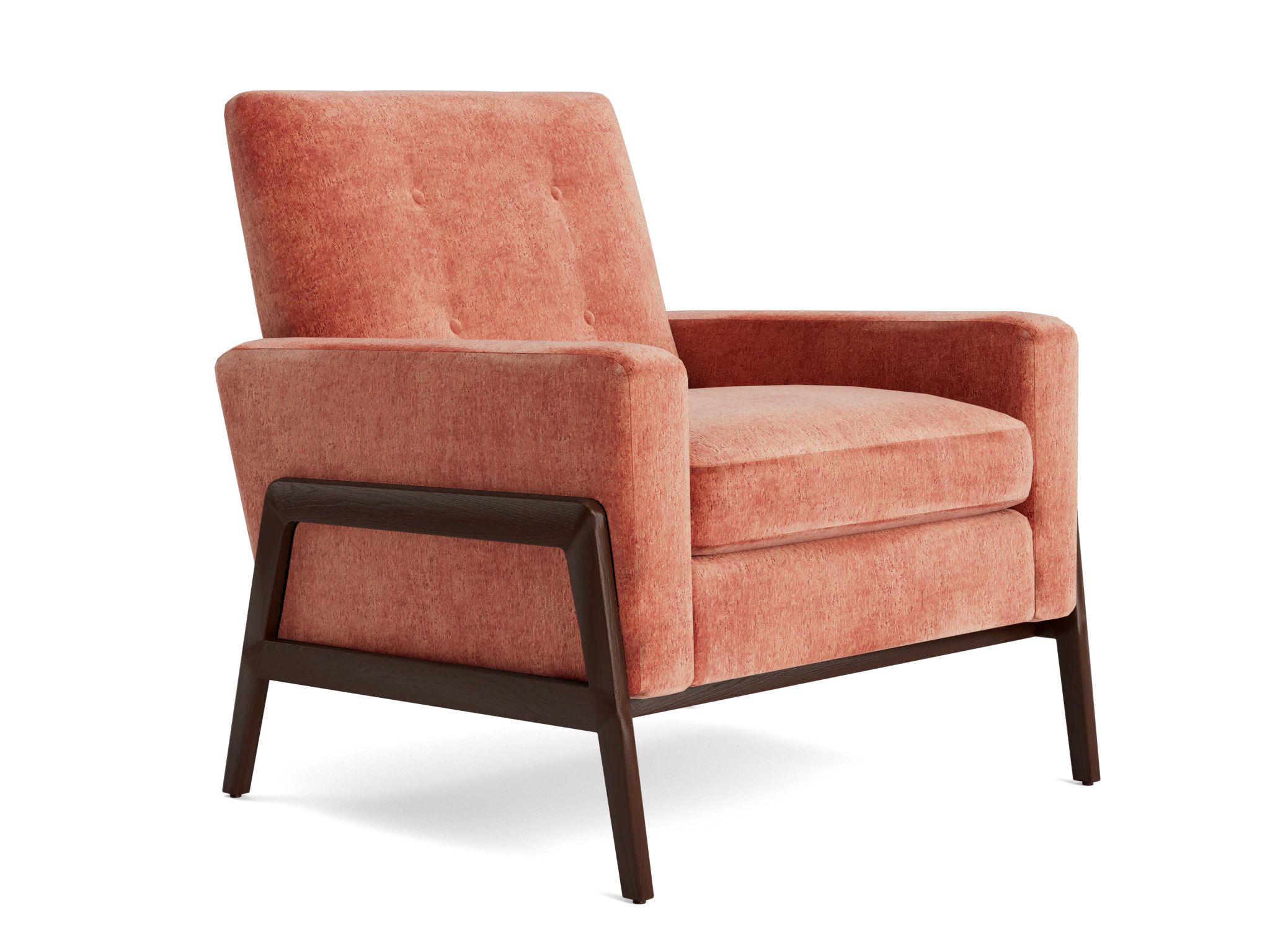 clyde chair plush terra rose