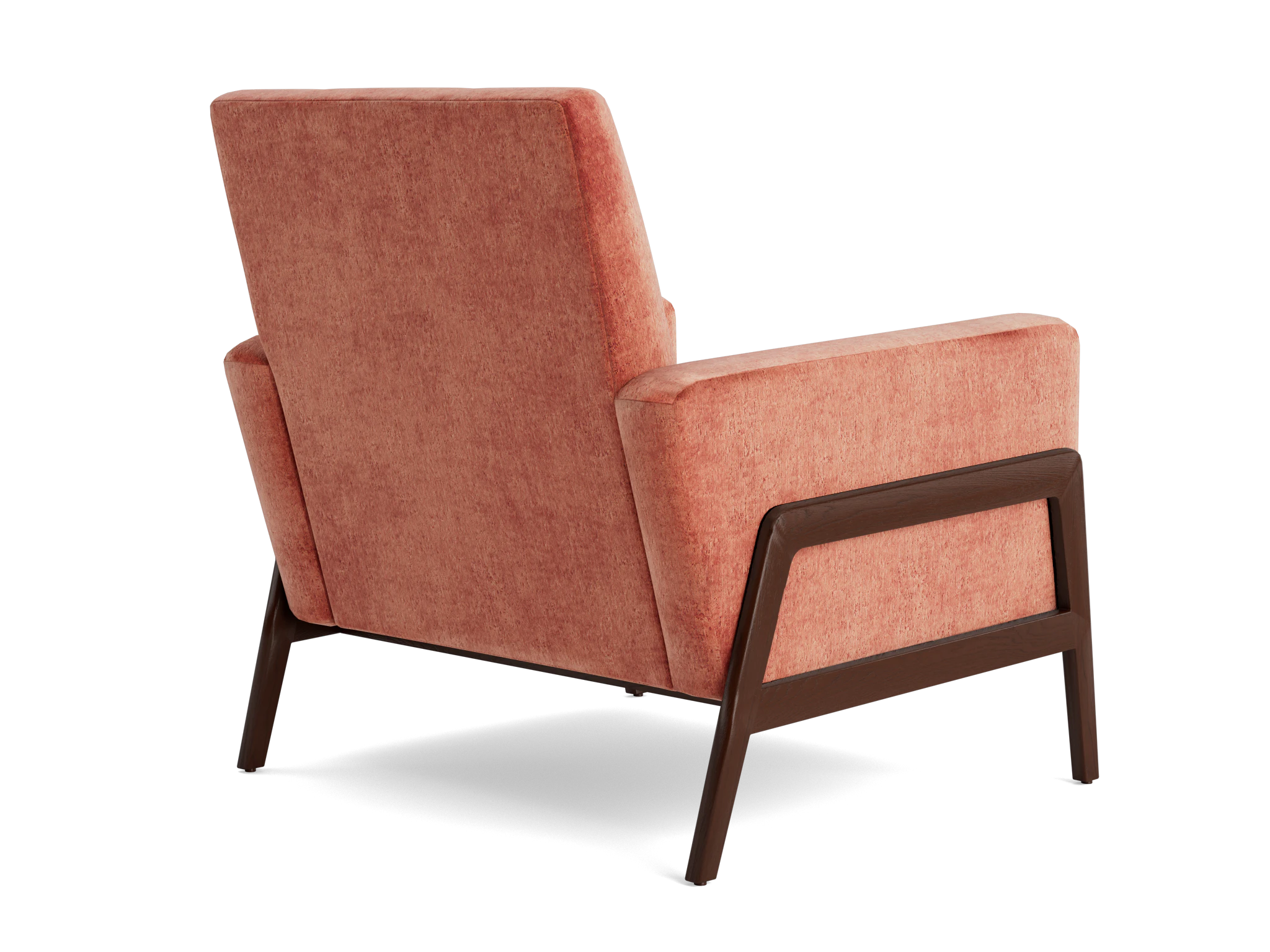 clyde chair plush terra rose