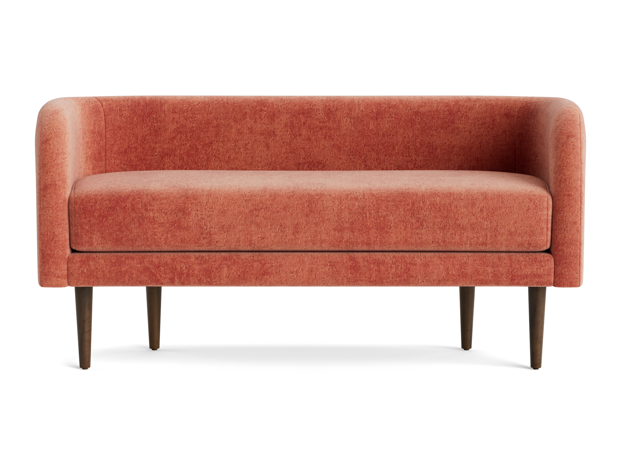 elsie bench plush terra rose