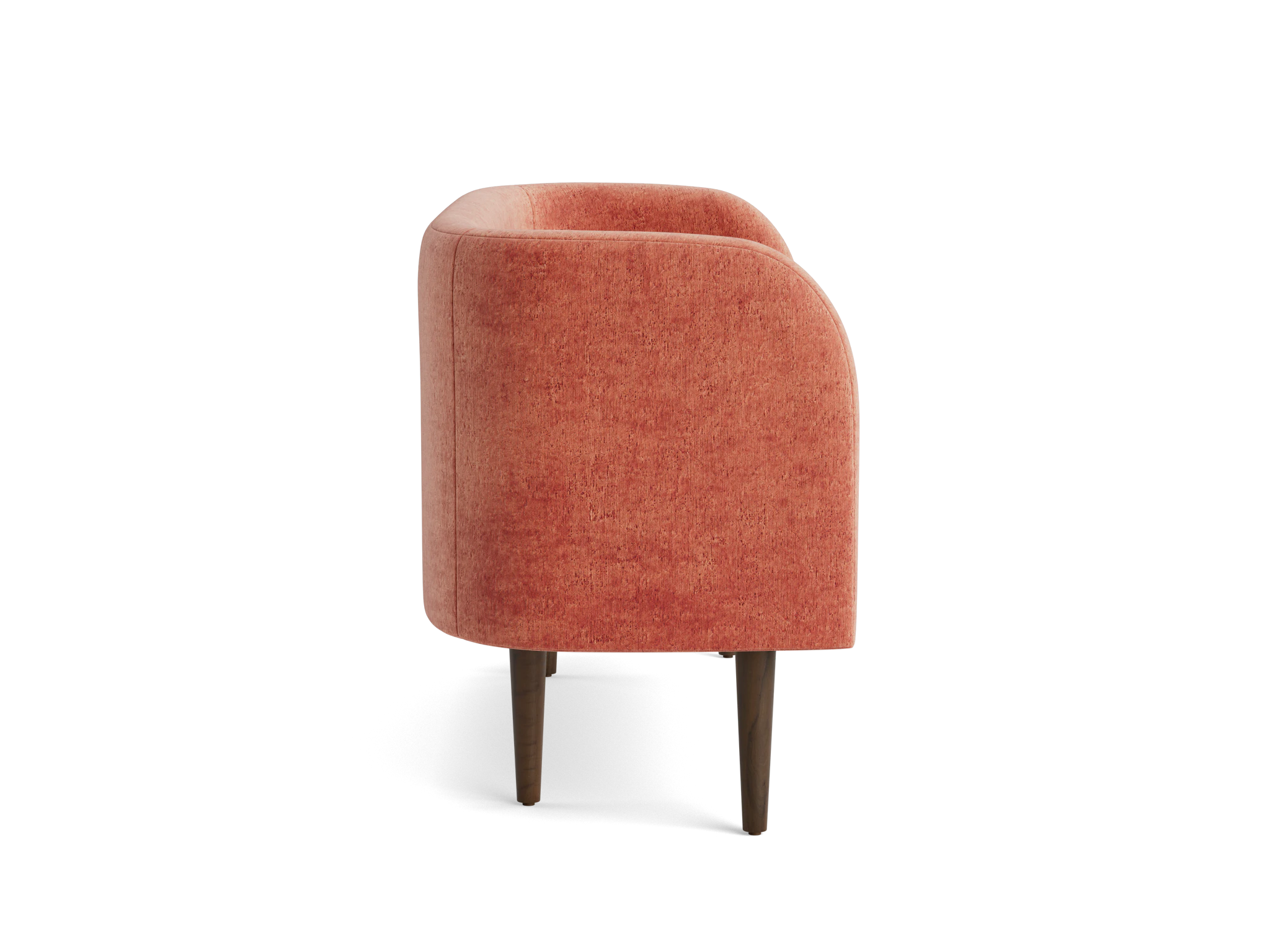 elsie bench plush terra rose