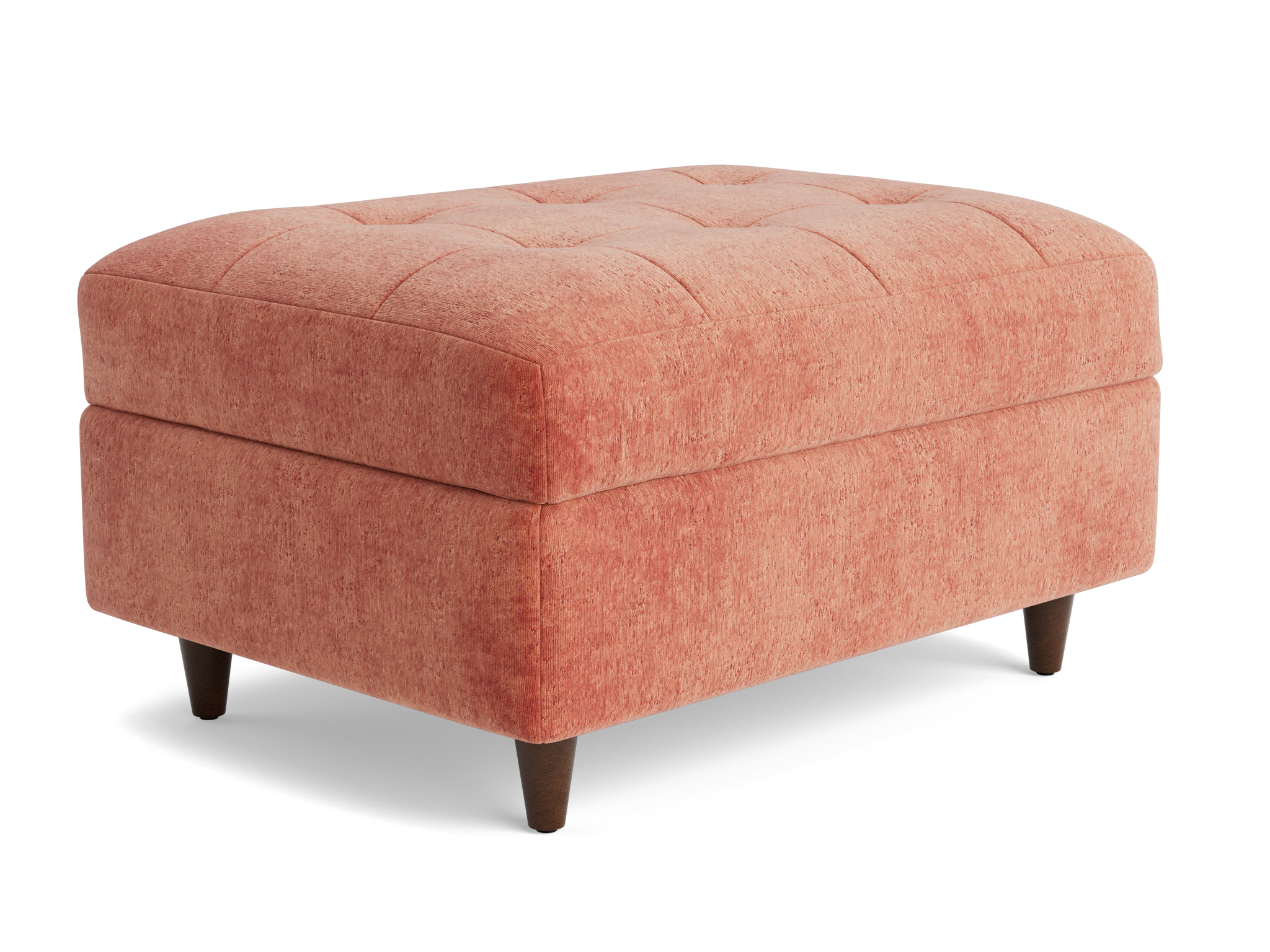 eliot storage ottoman plush terra rose