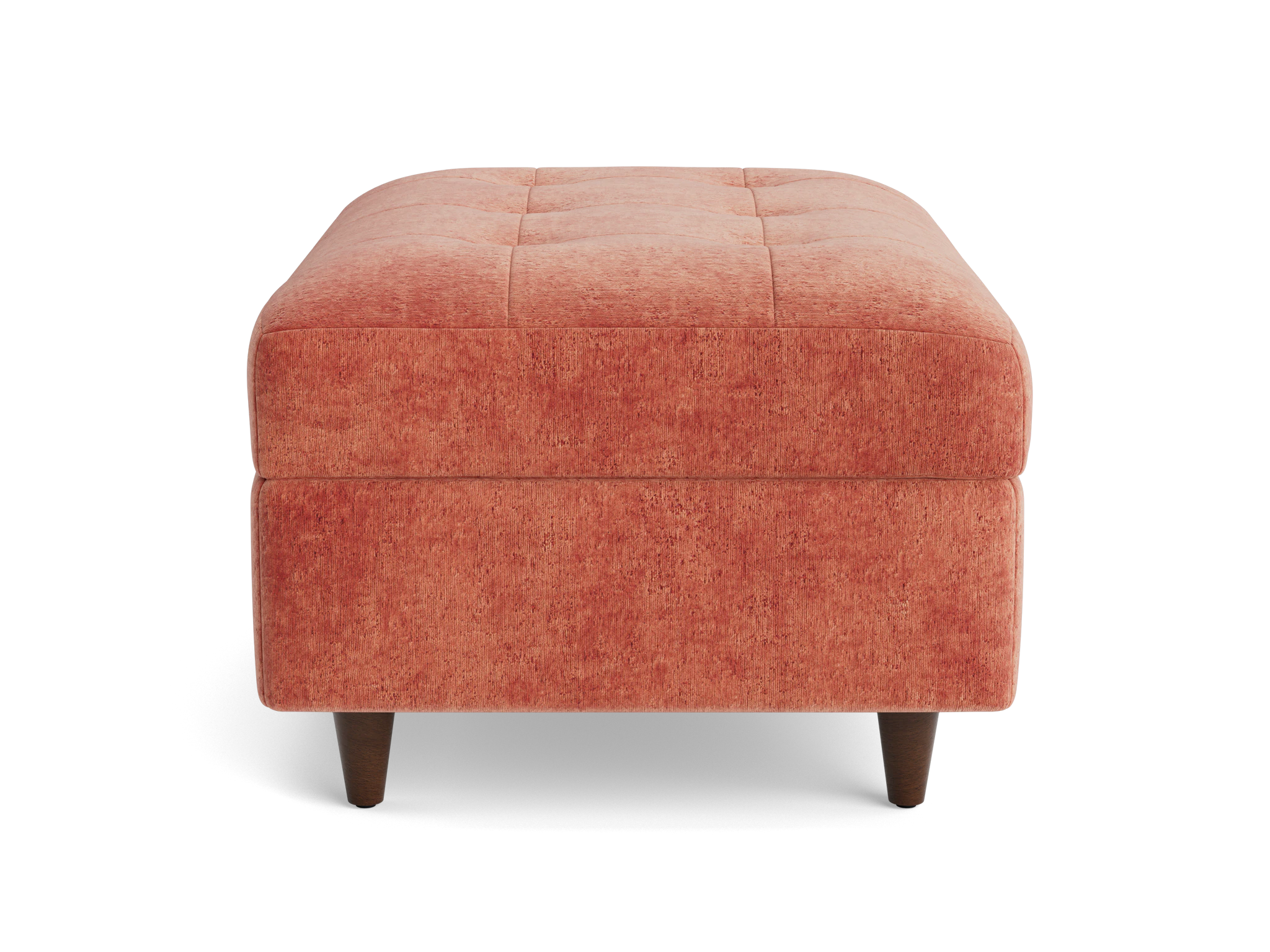 eliot storage ottoman plush terra rose