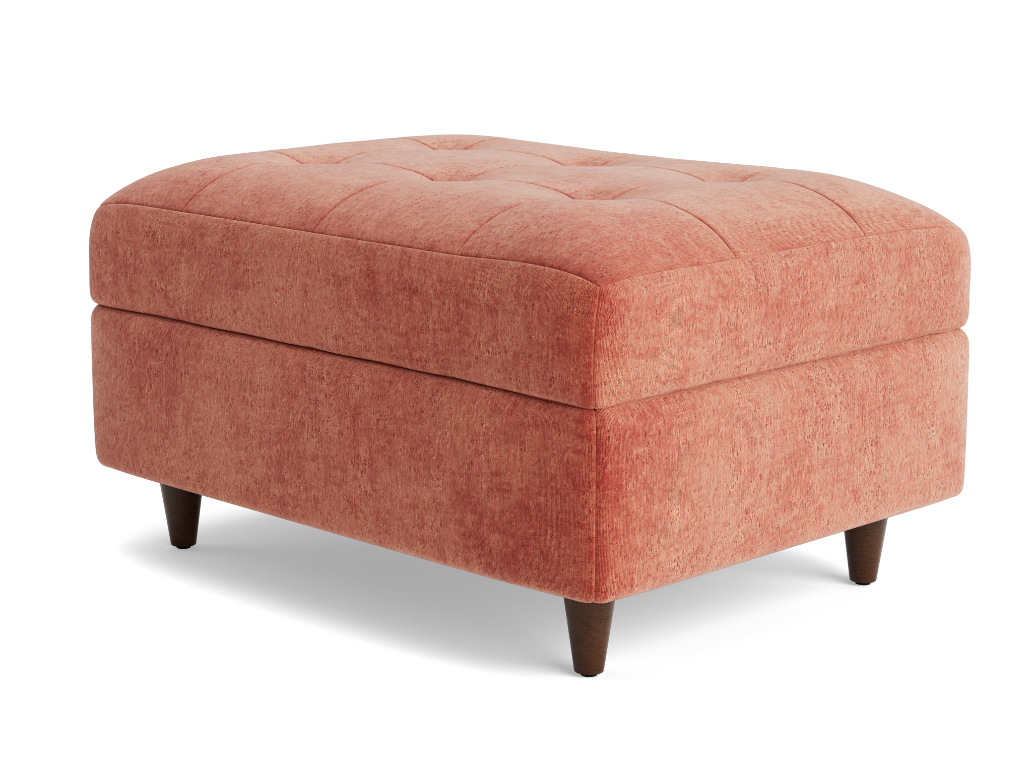 eliot storage ottoman plush terra rose