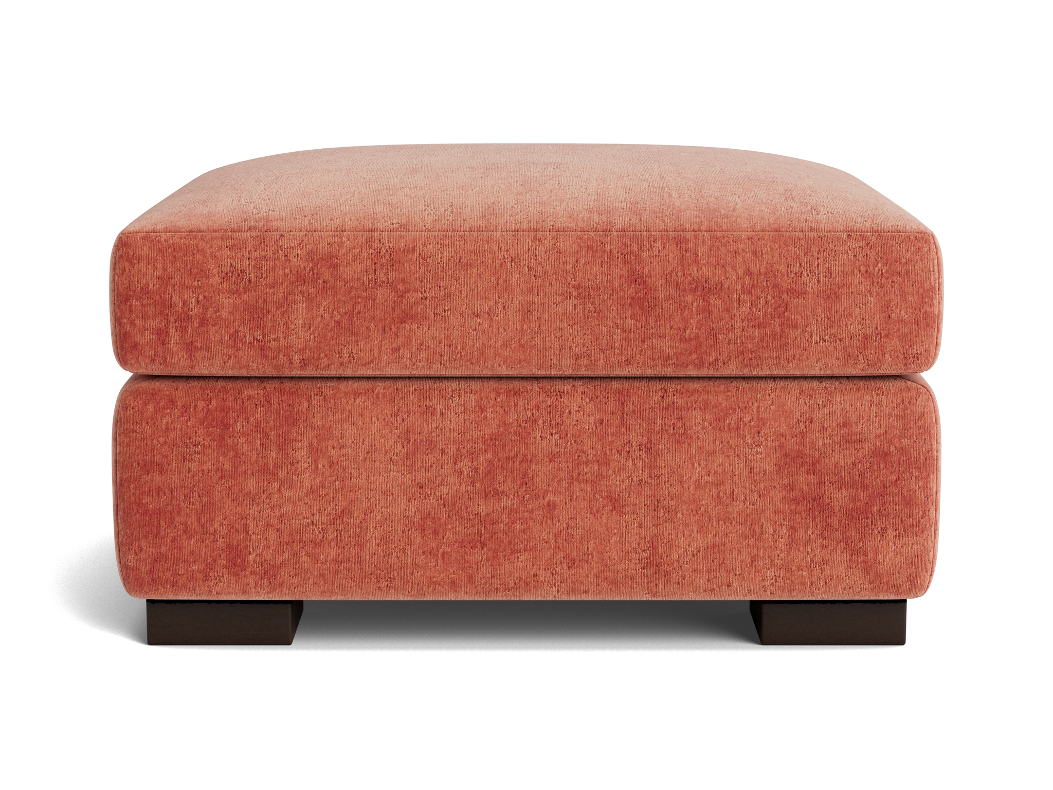 anton storage ottoman plush terra rose