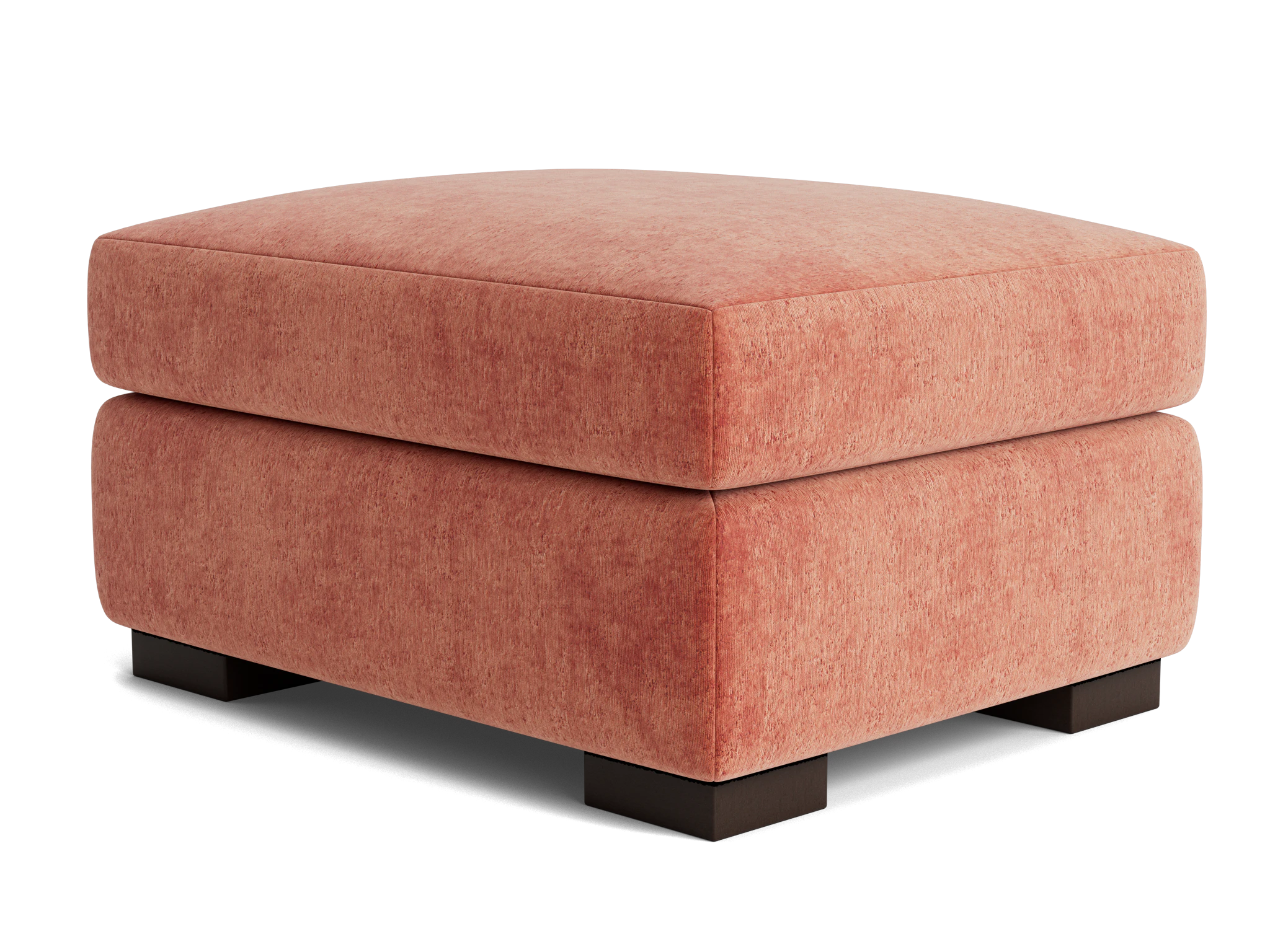 anton storage ottoman plush terra rose