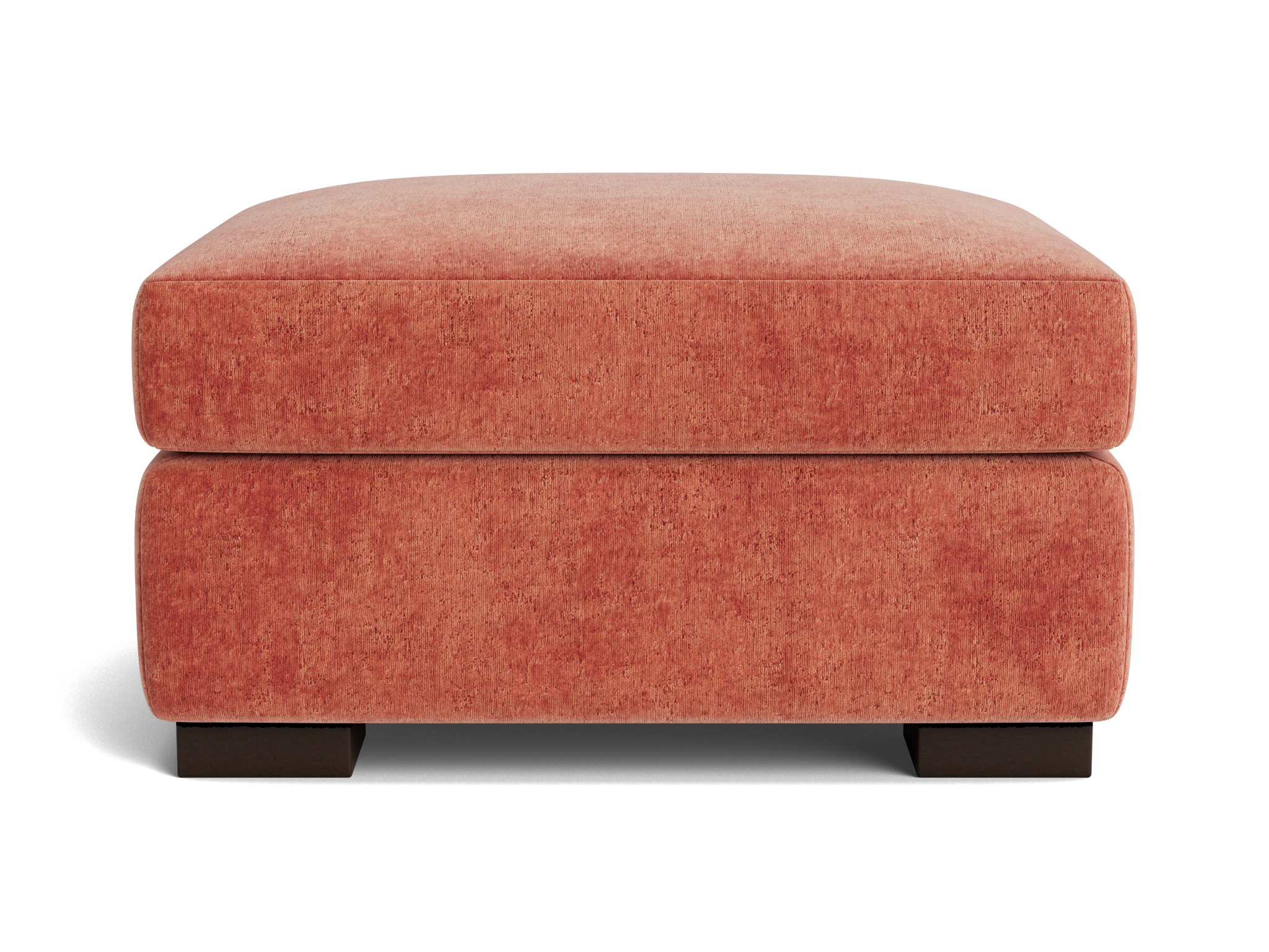anton storage ottoman plush terra rose