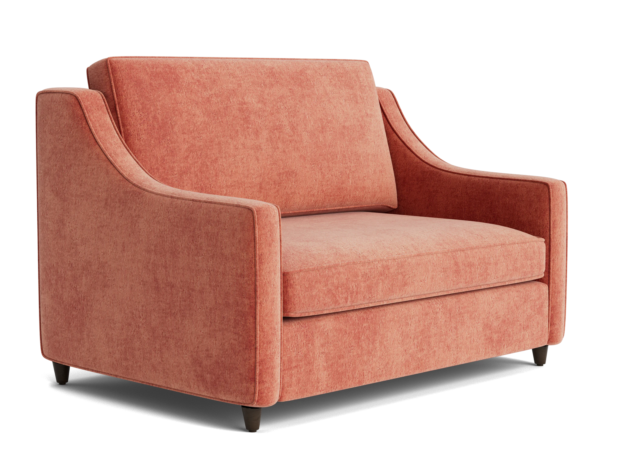 brooks twin sleeper sofa plush terra rose
