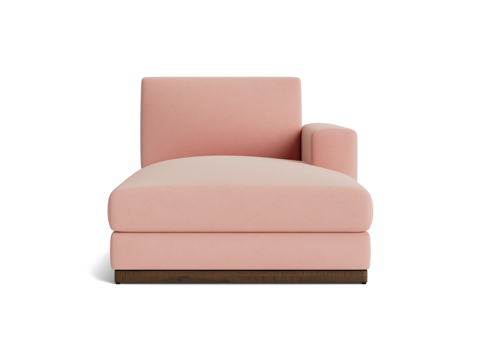 holt single arm storage chaise royale blush
