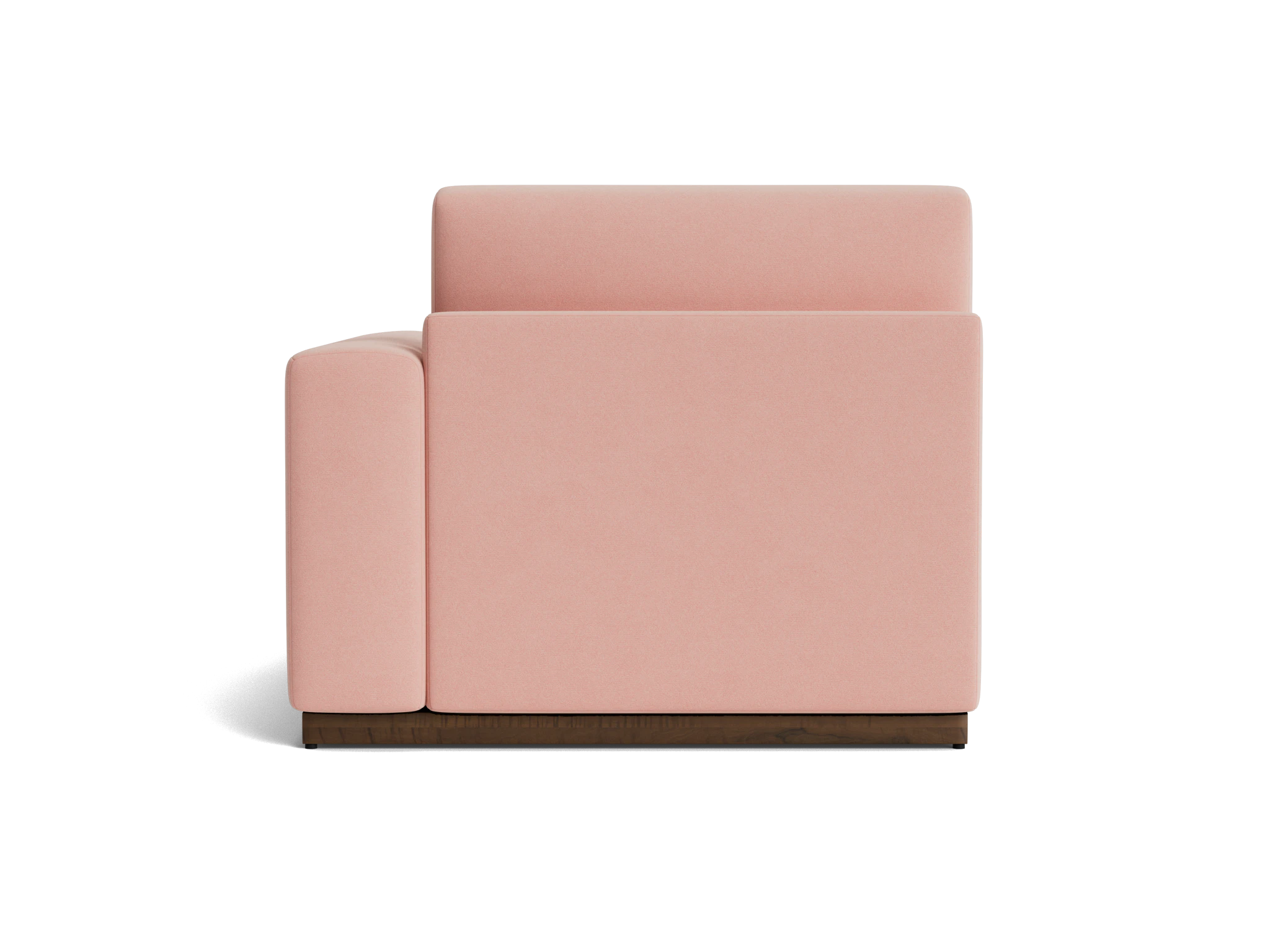 holt single arm storage chaise royale blush