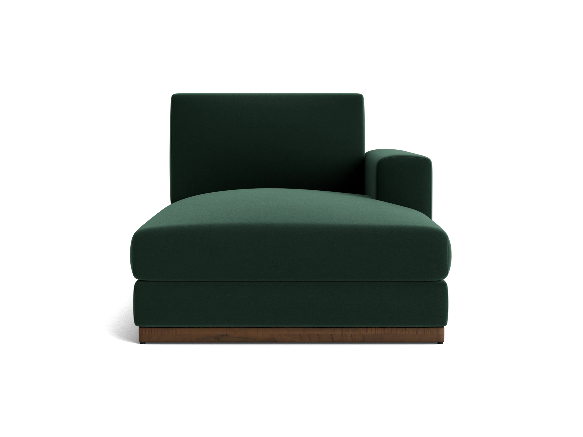 holt single arm storage chaise royale evergreen