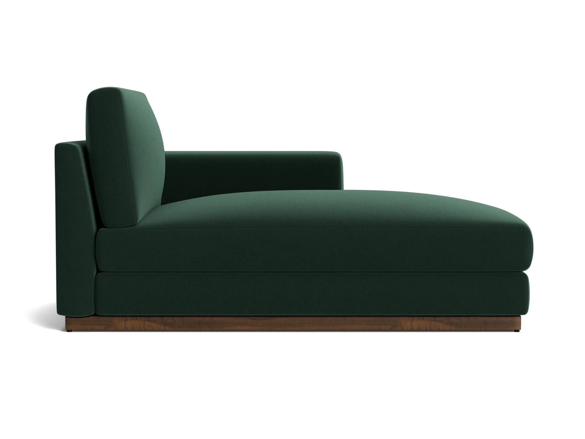 holt single arm storage chaise royale evergreen