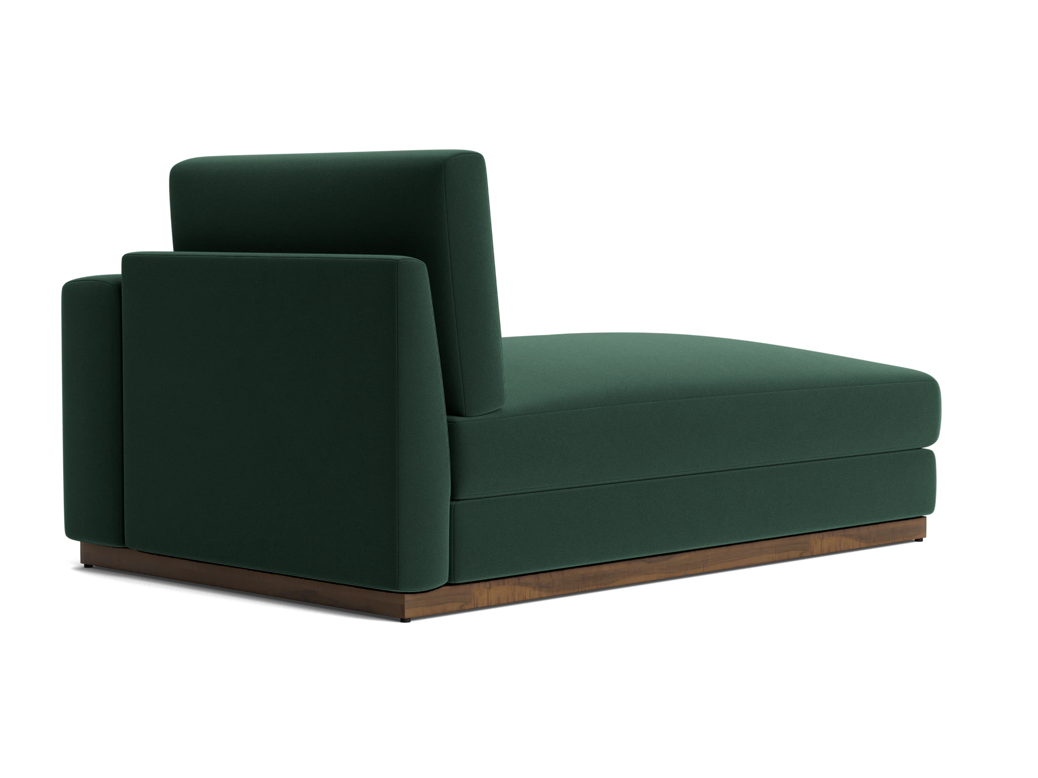 holt single arm storage chaise royale evergreen
