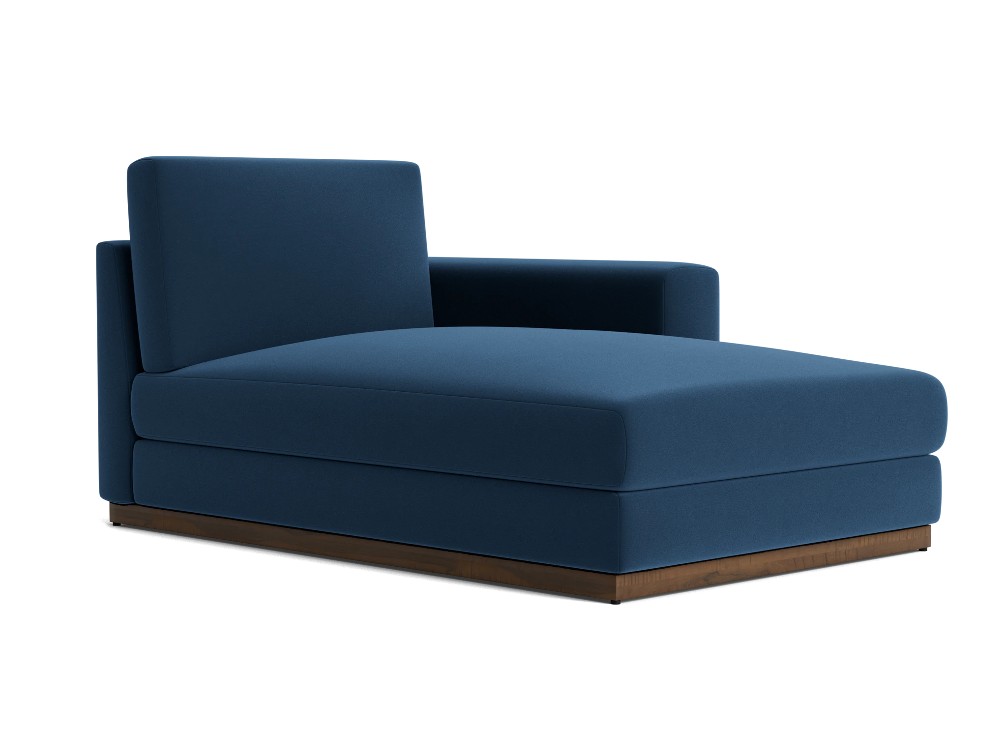 holt single arm storage chaise royale cobalt