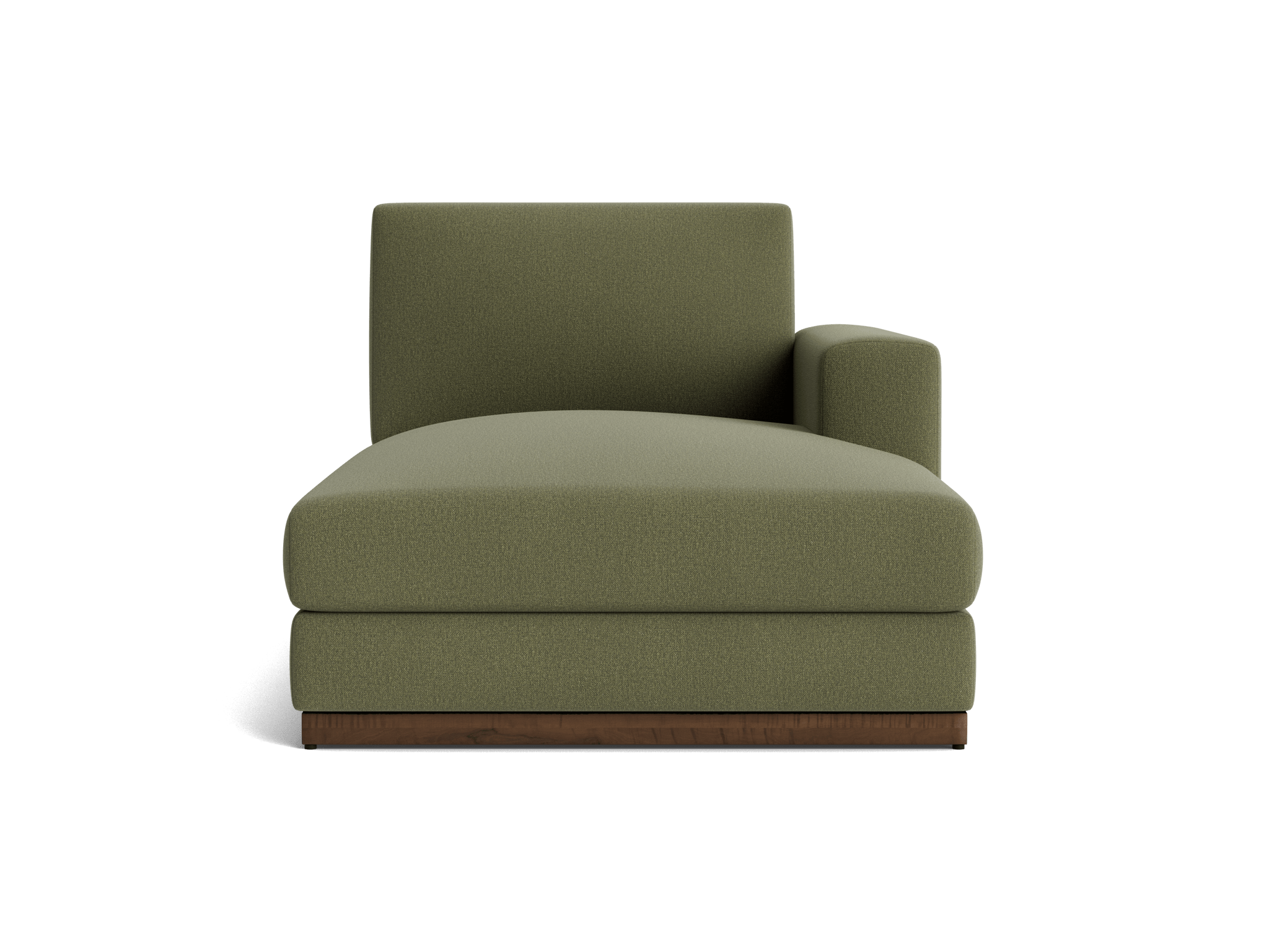 holt single arm storage chaise faithful olive