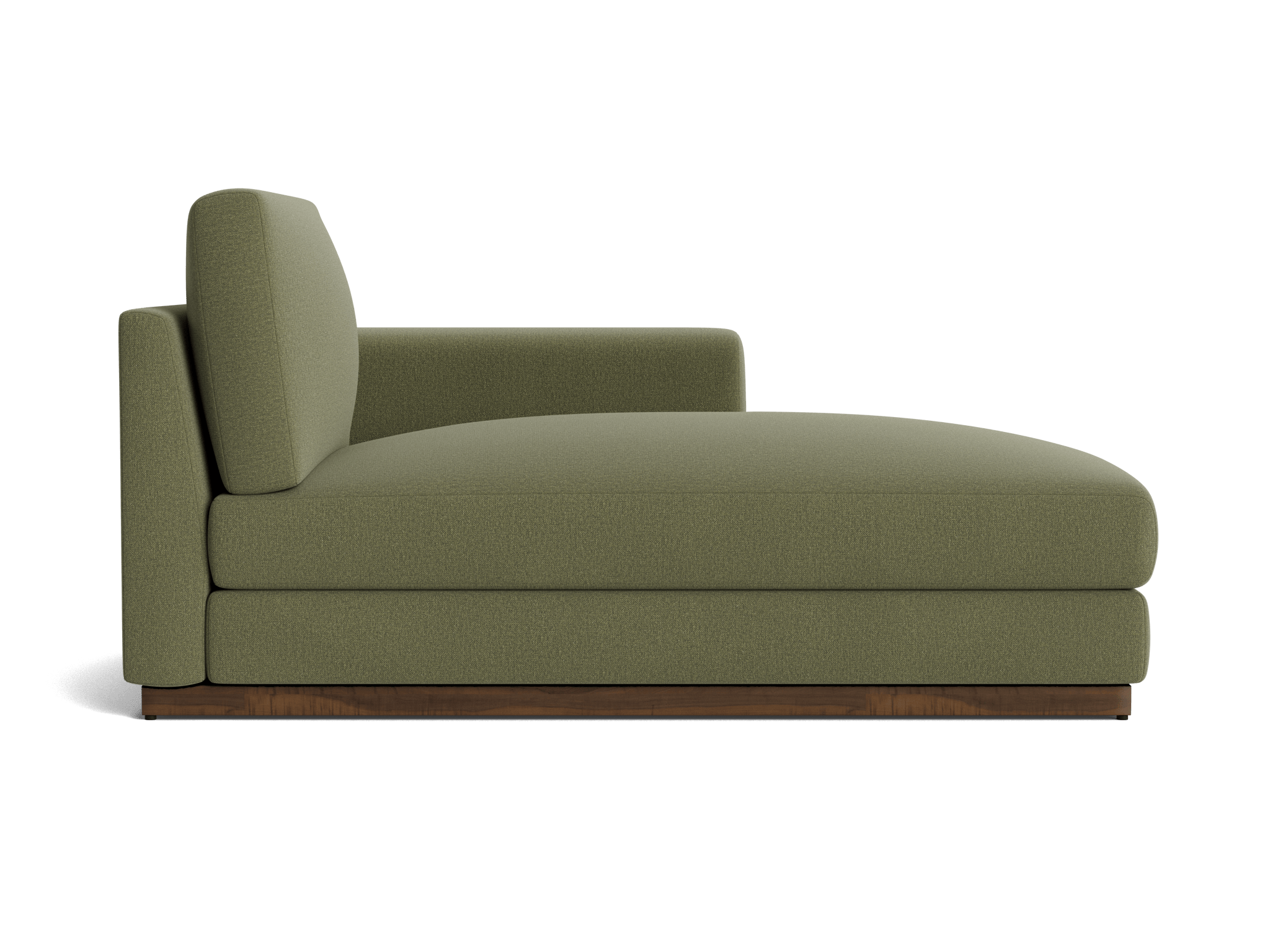 holt single arm storage chaise faithful olive