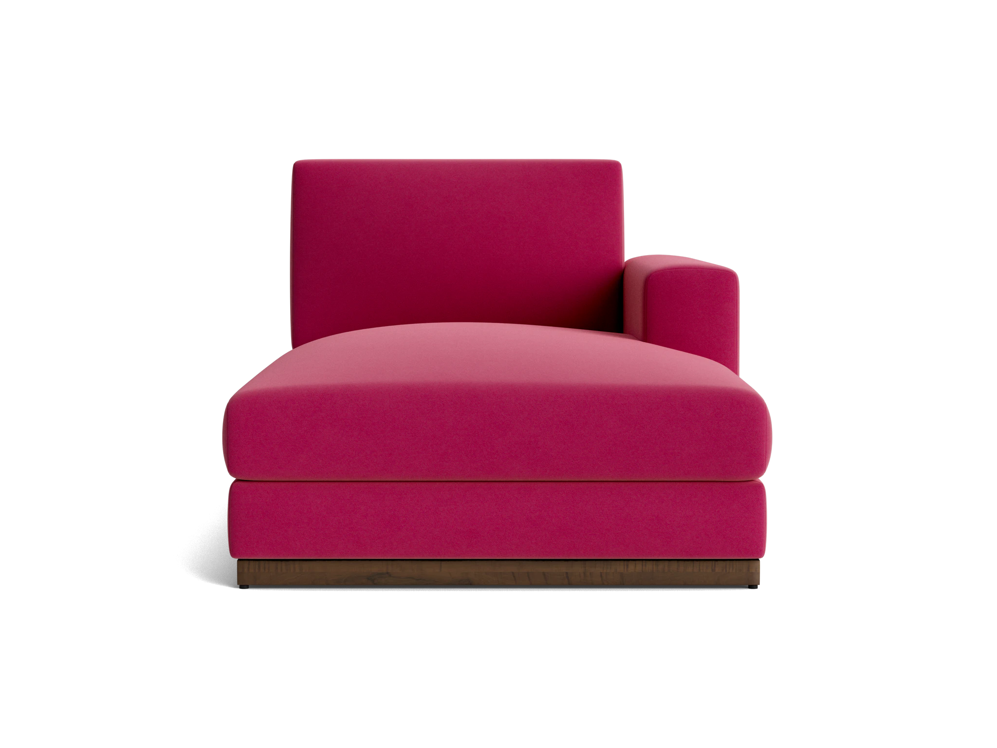 holt single arm storage chaise royale berry