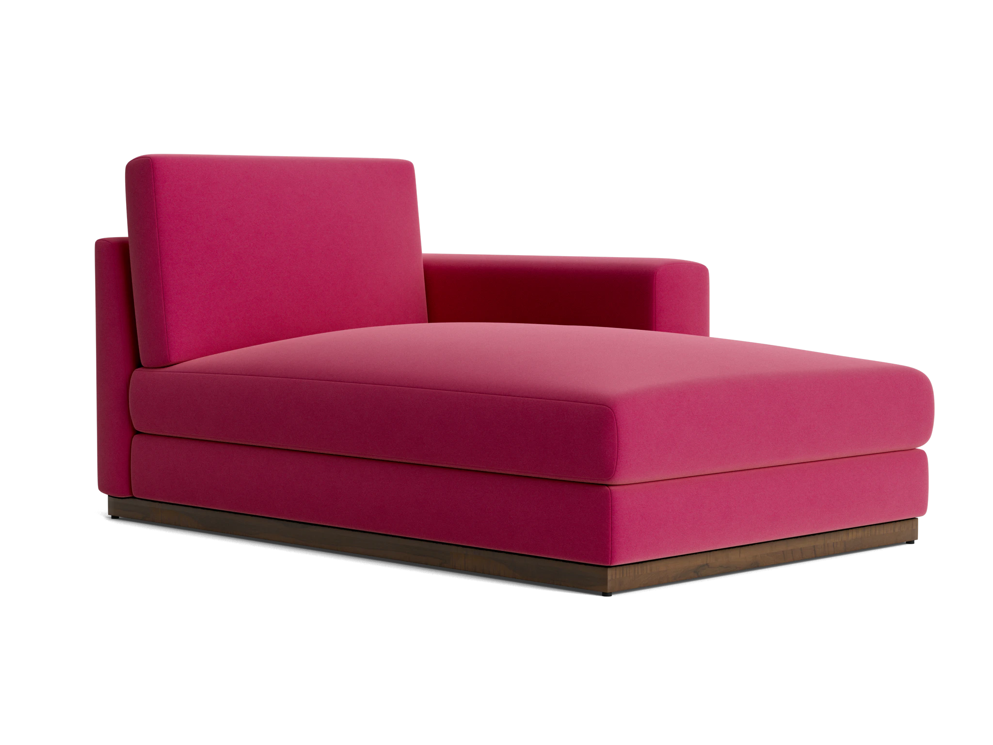 holt single arm storage chaise royale berry