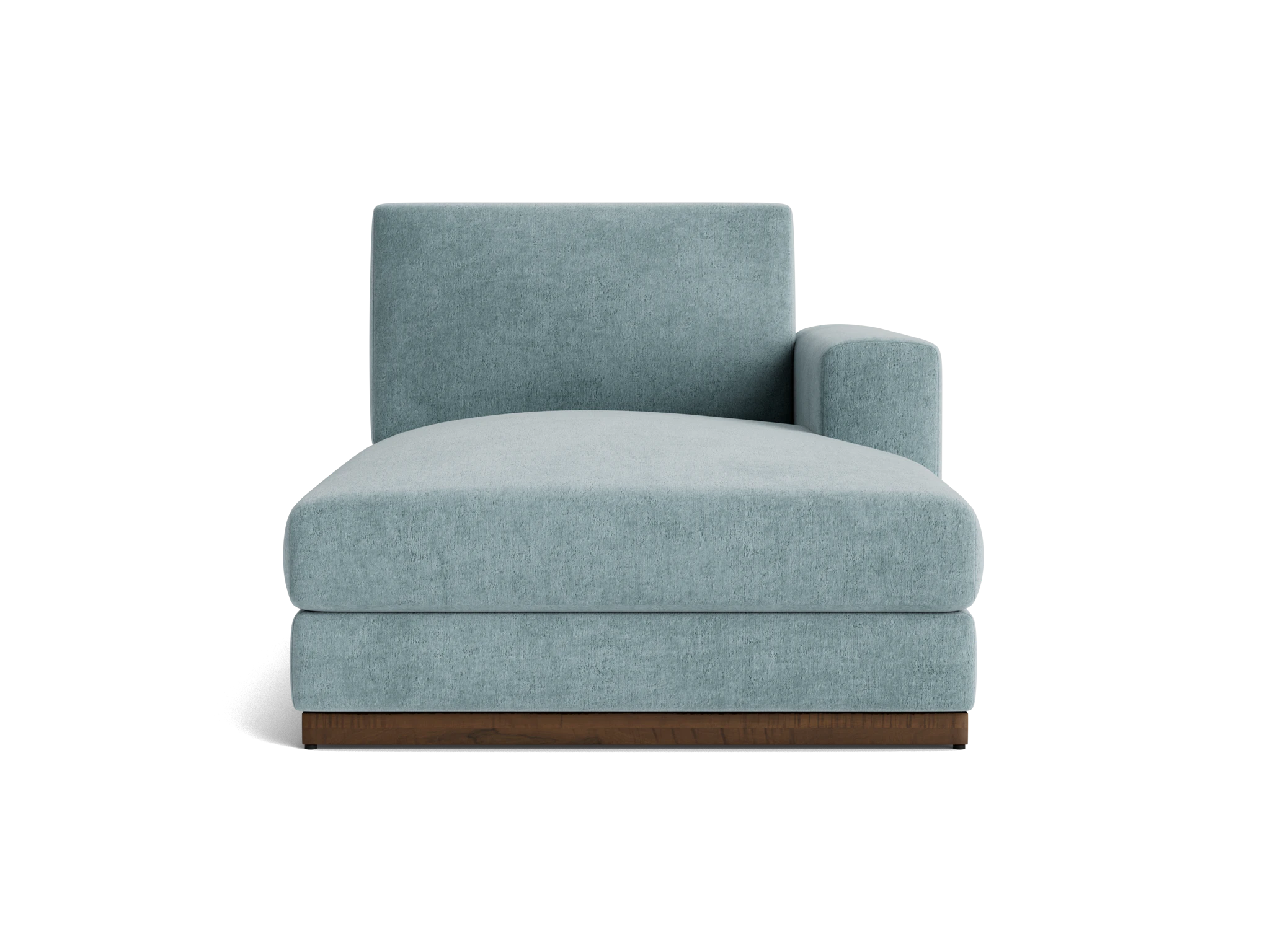 holt single arm storage chaise plush mist
