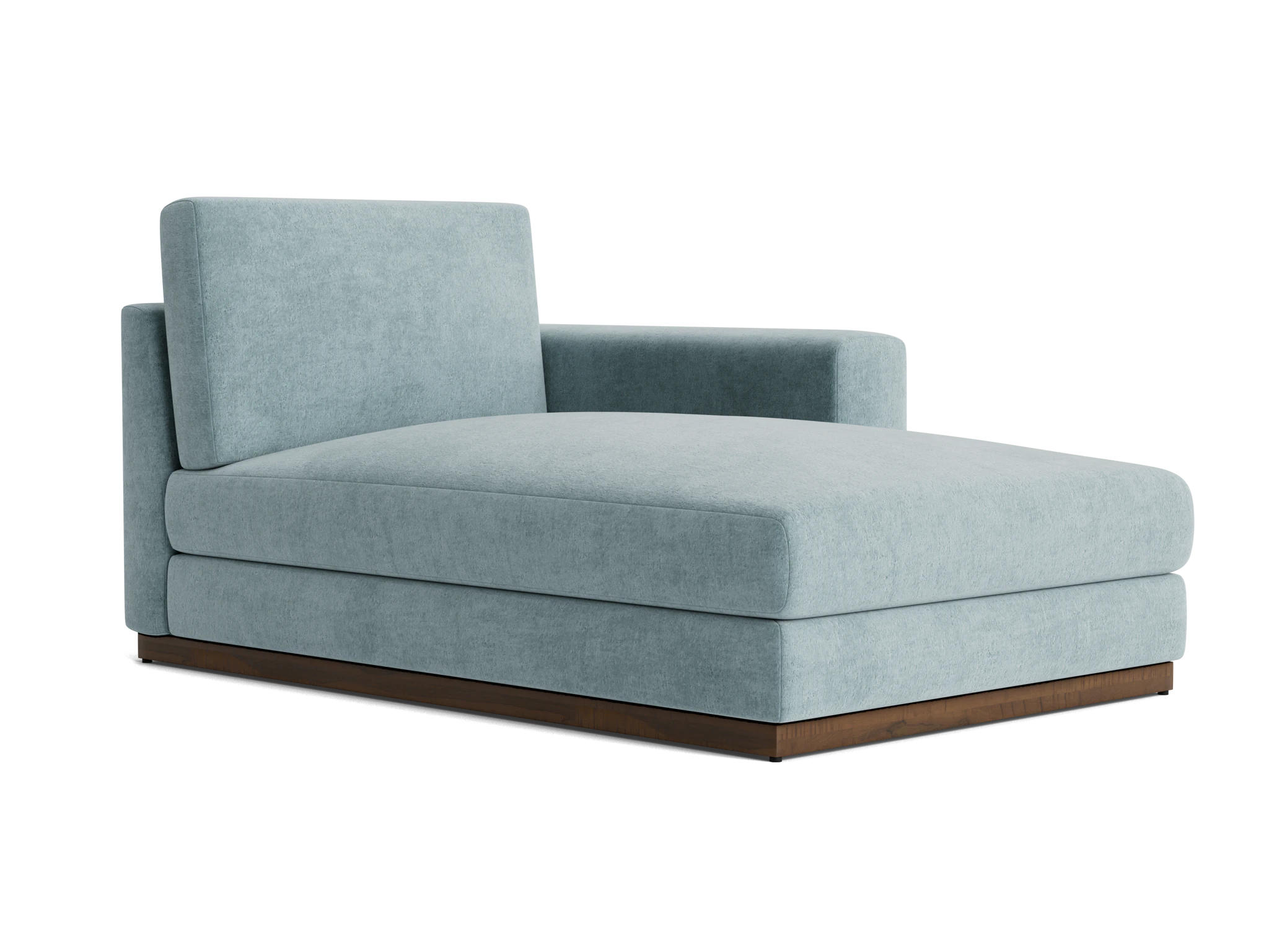 holt single arm storage chaise plush mist