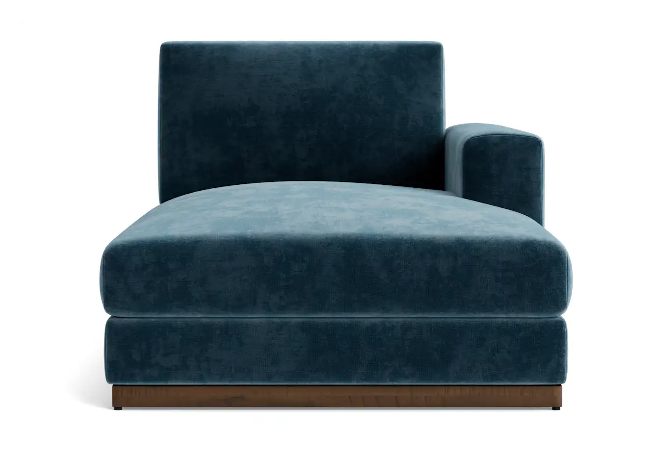 holt single arm storage chaise harper biscay bay