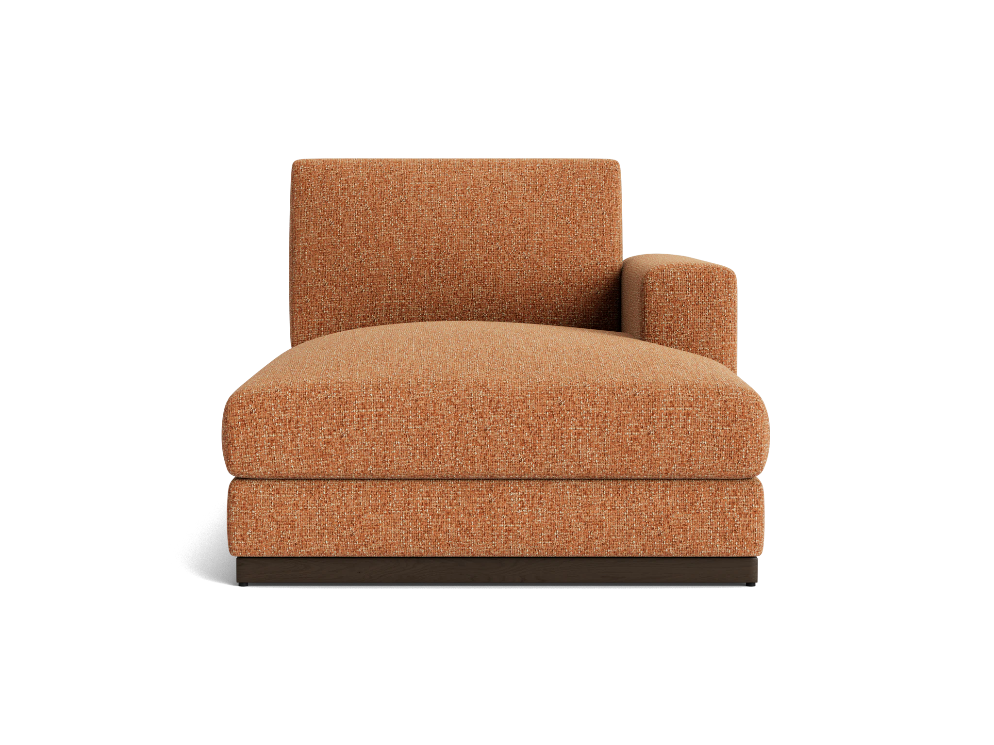 holt single arm storage chaise bungalow pantone glazed ginger