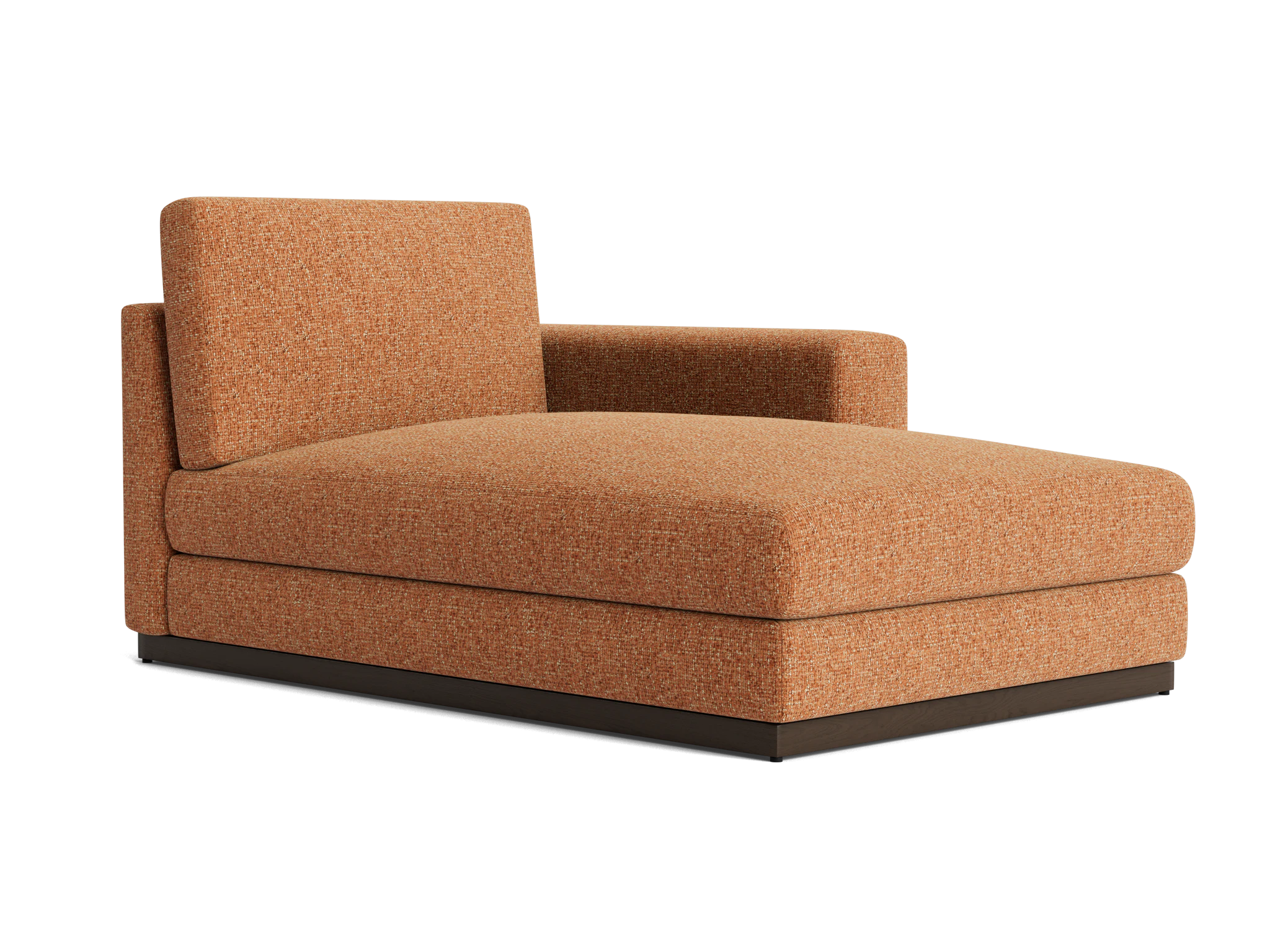 holt single arm storage chaise bungalow pantone glazed ginger