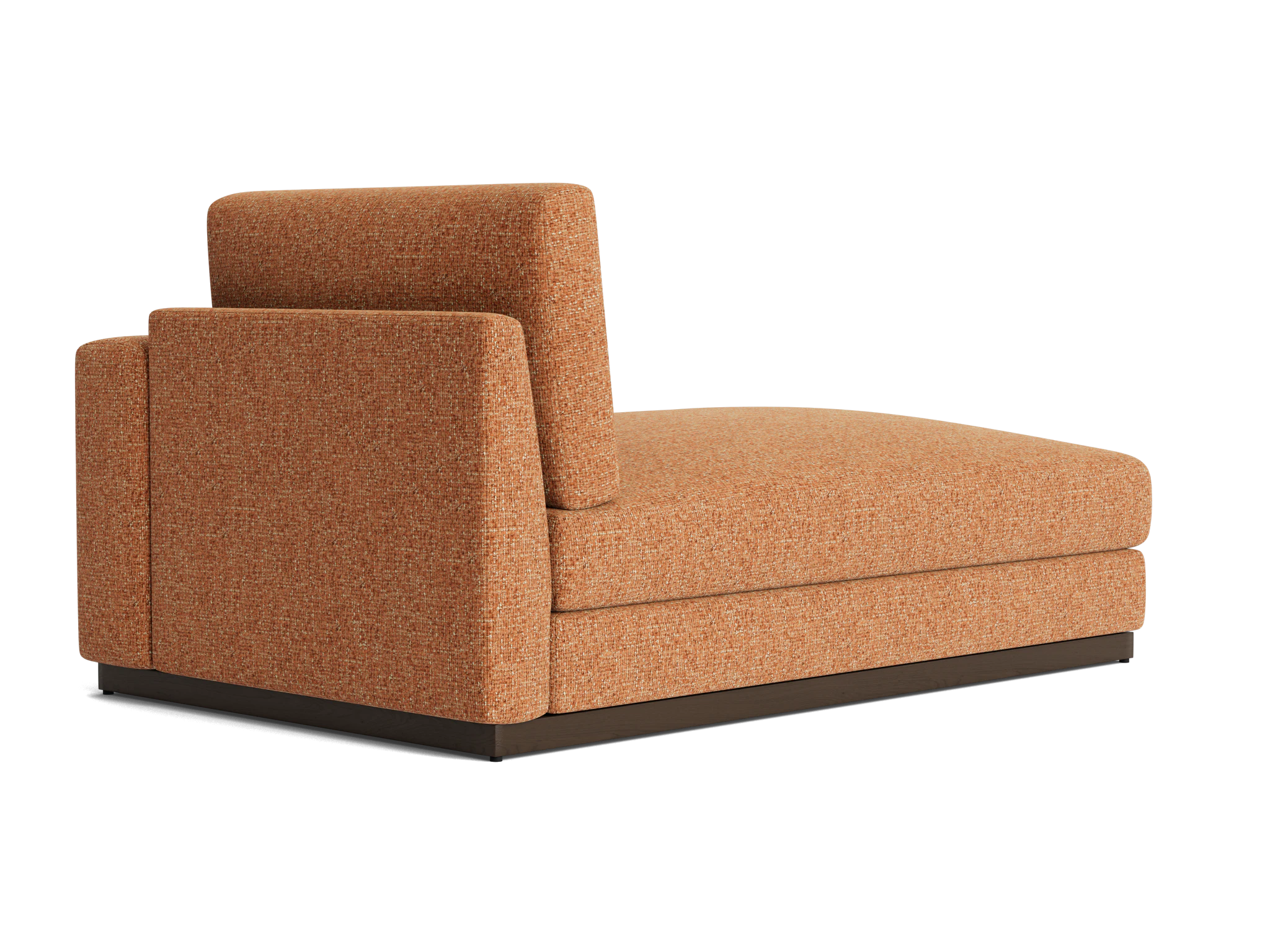 holt single arm storage chaise bungalow pantone glazed ginger