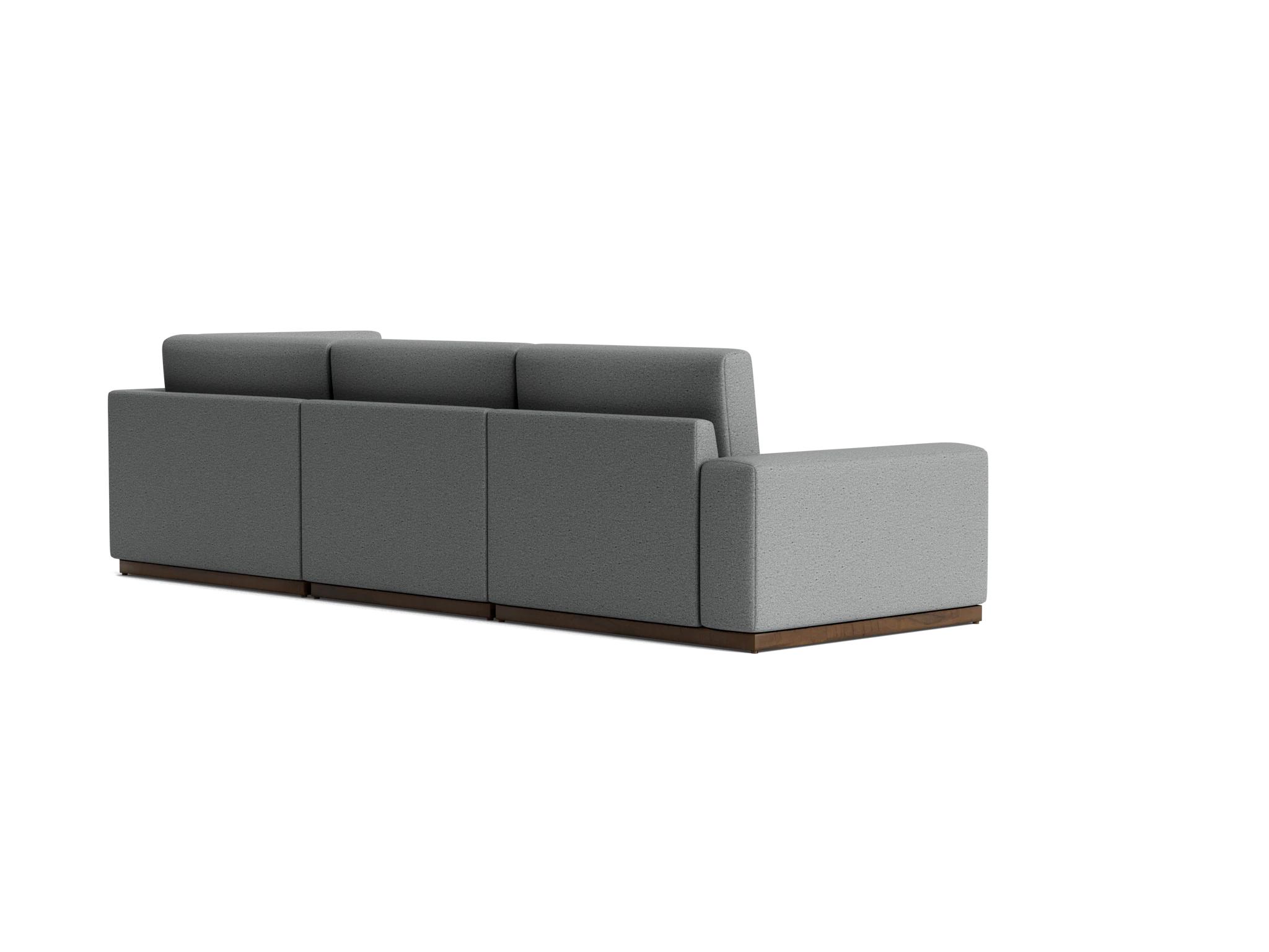 holt modular sectional with bumper essence ash