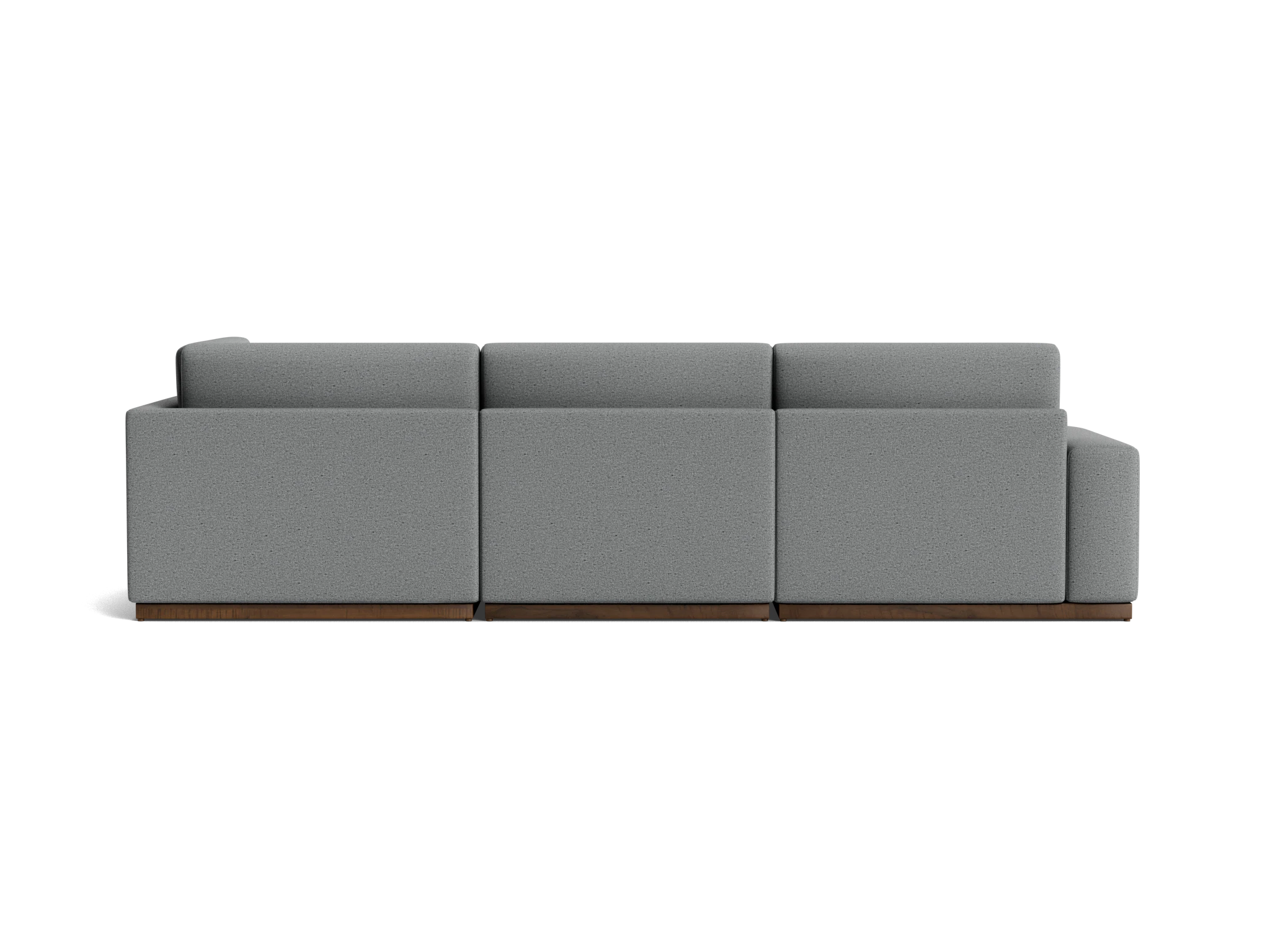 holt modular sectional with bumper essence ash