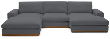 holt modular sofa bumper sectional essence ash
