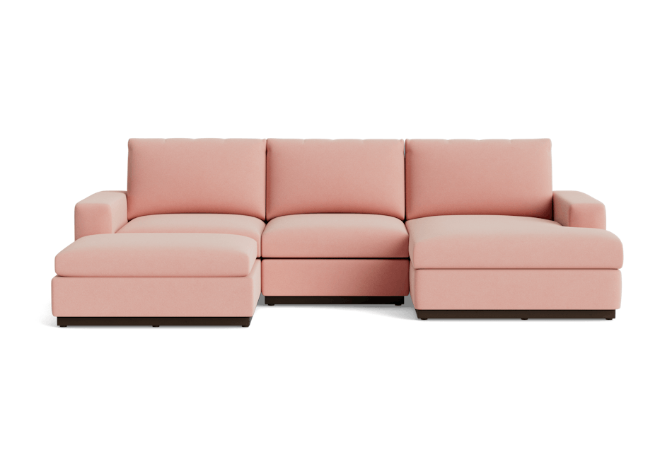 holt modular sofa bumper sectional royale blush