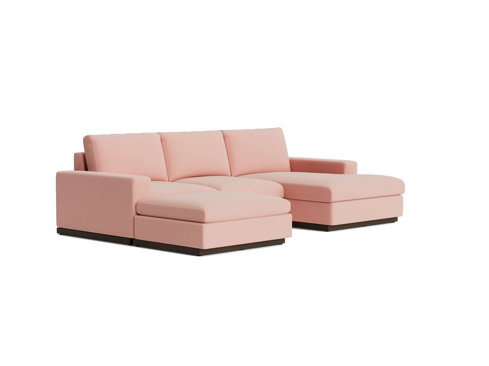 holt modular sofa bumper sectional royale blush