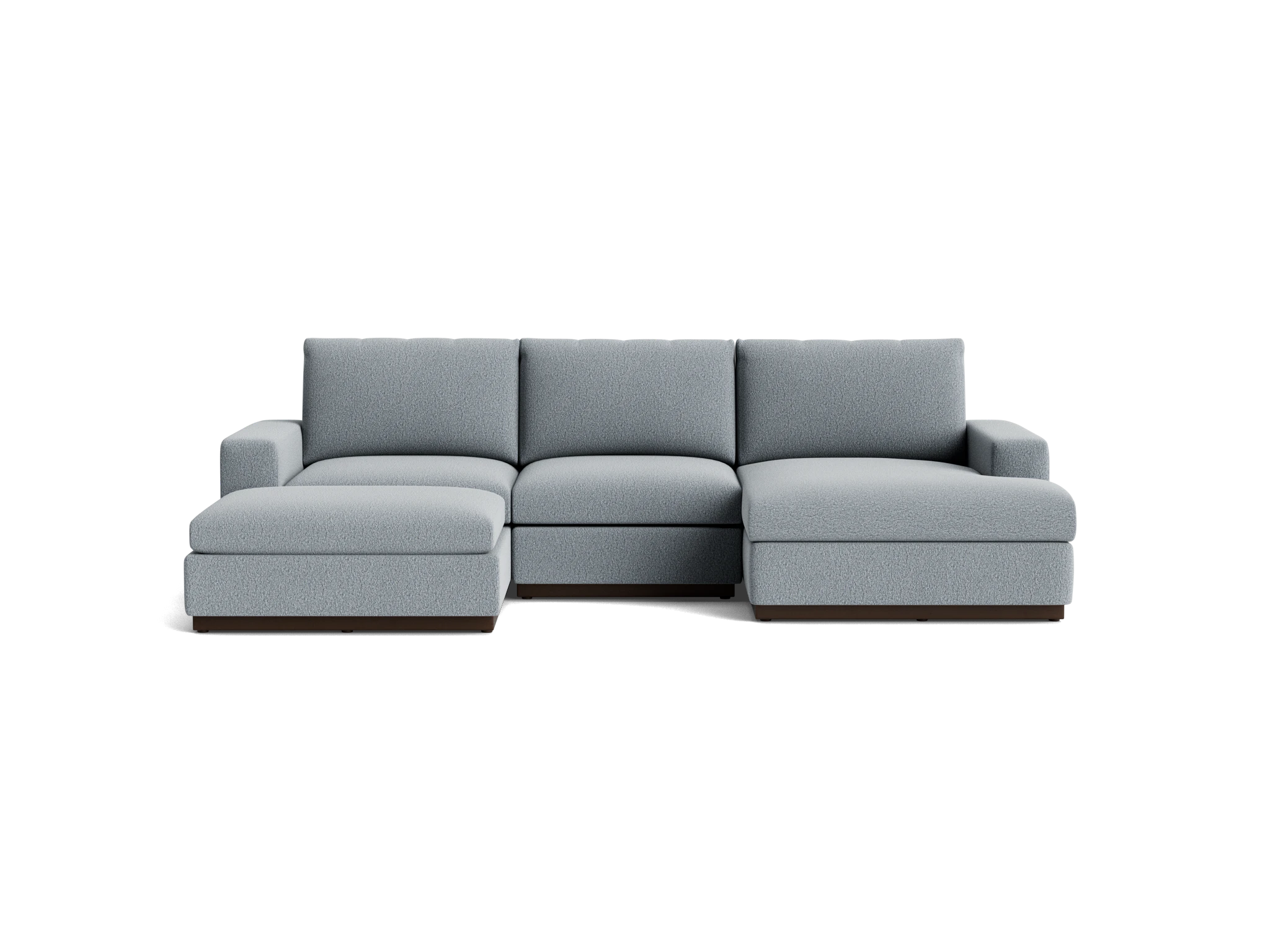holt modular sofa bumper sectional synergy pewter