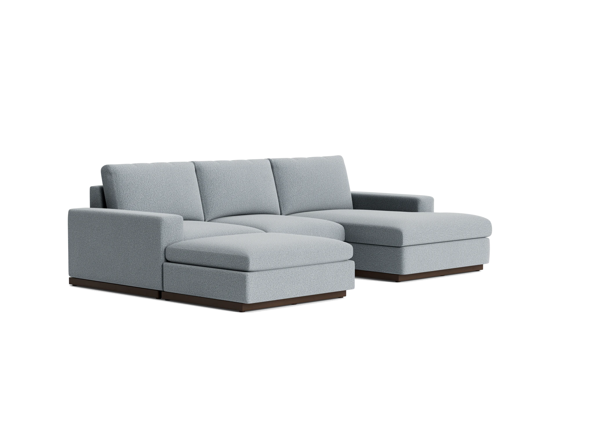 holt modular sofa bumper sectional synergy pewter
